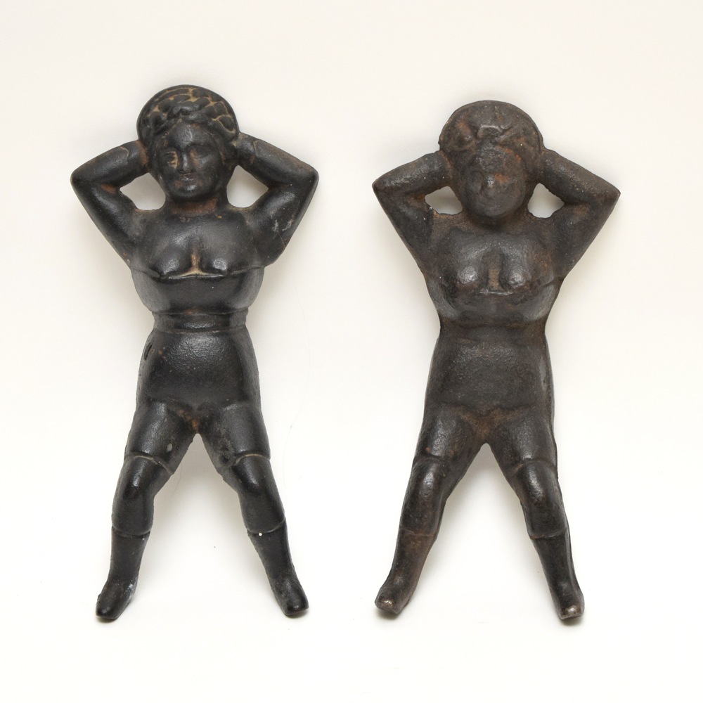 Vintage Cast Iron "Naughty Nellie" Boot Jacks