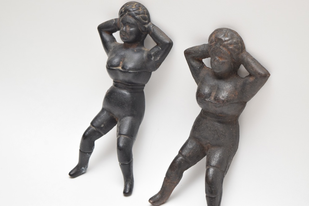 Vintage Cast Iron "Naughty Nellie" Boot Jacks