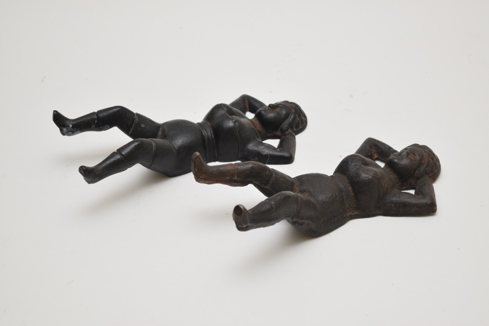 Vintage Cast Iron "Naughty Nellie" Boot Jacks