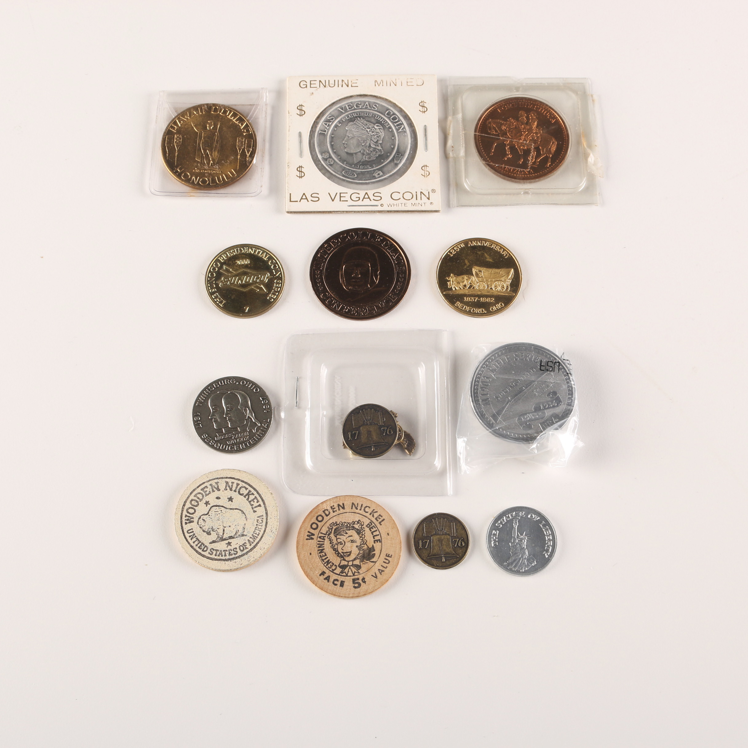 Collection of Commemorative Tokens and Pins