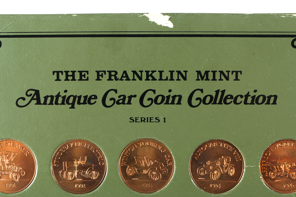 Franklin Mint Antique Car Coin Collection Series 1