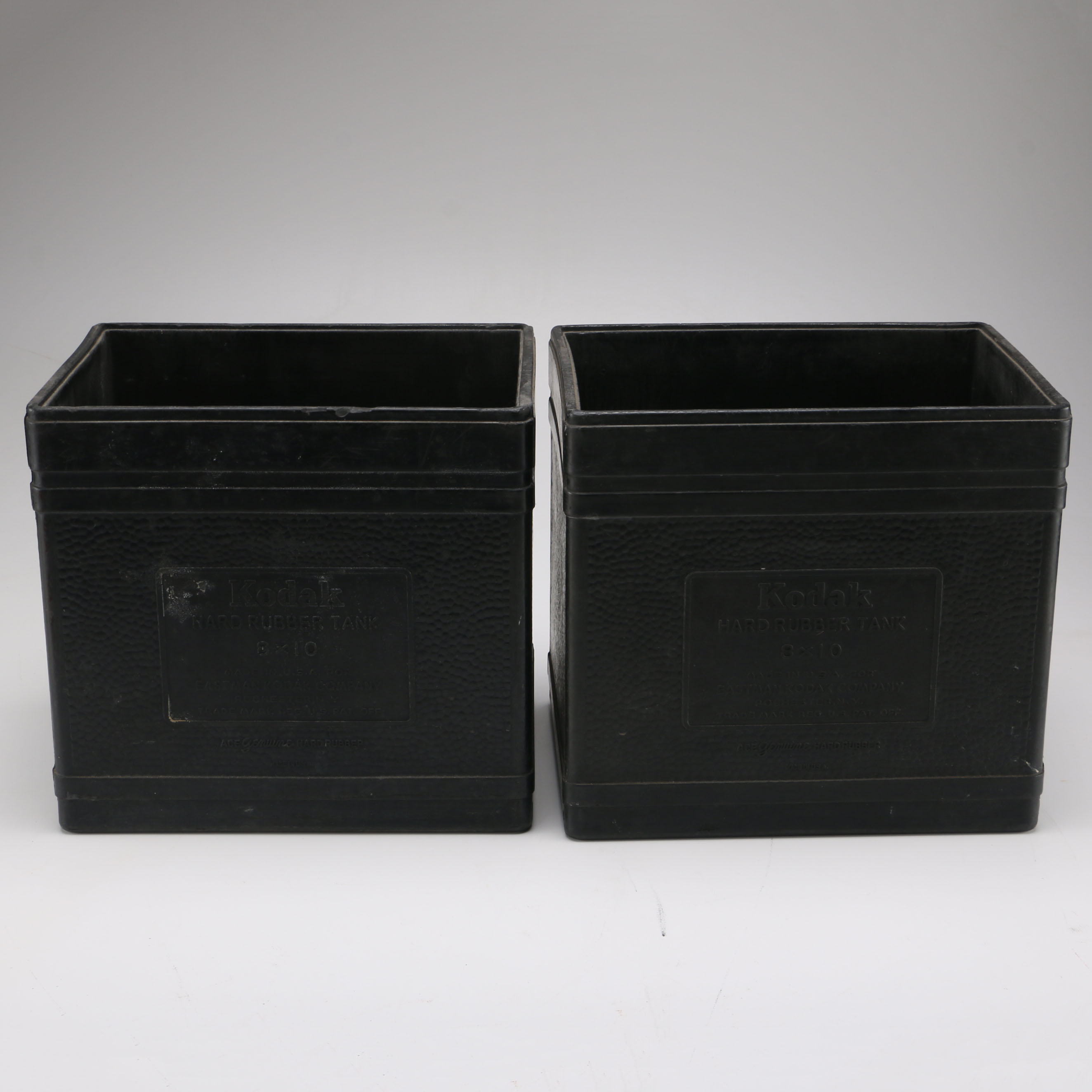 Pair of Kodak Hard Rubber Tanks