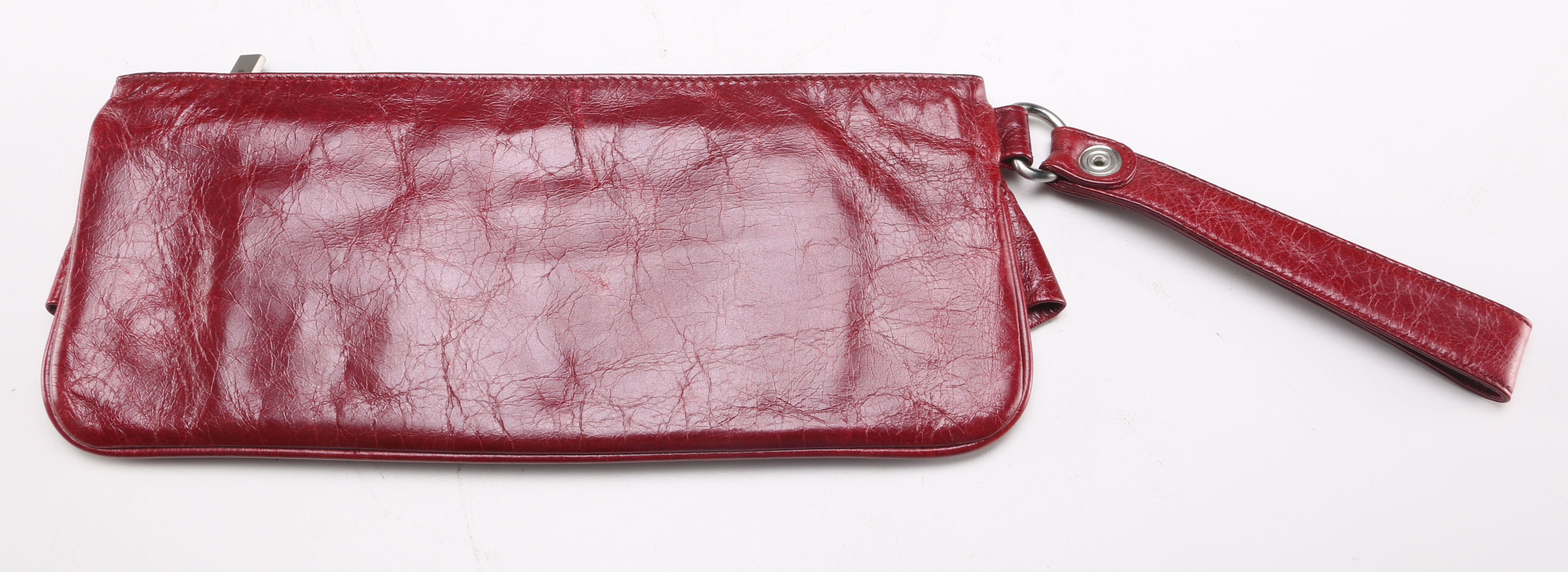 Red Leather Hobo International Clutch