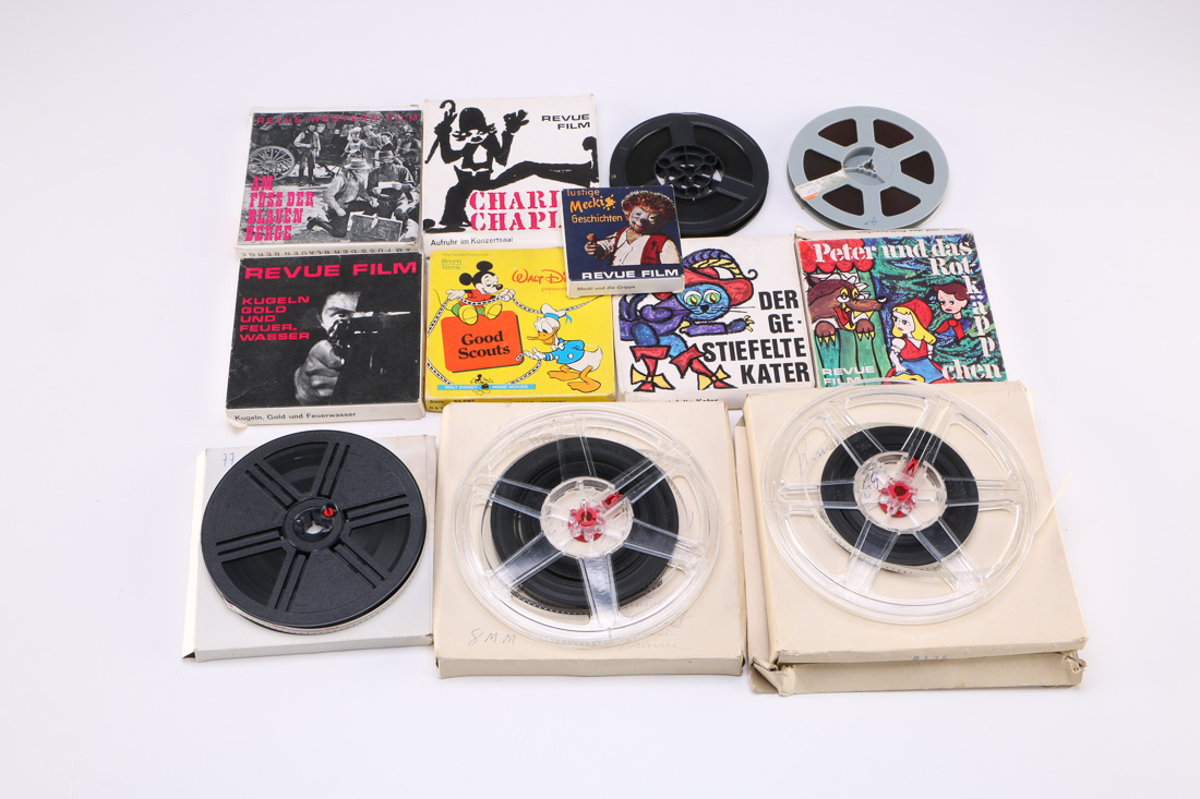 Charlie Chaplin, Disney "Good Scouts" and Other 8mm Film Rolls