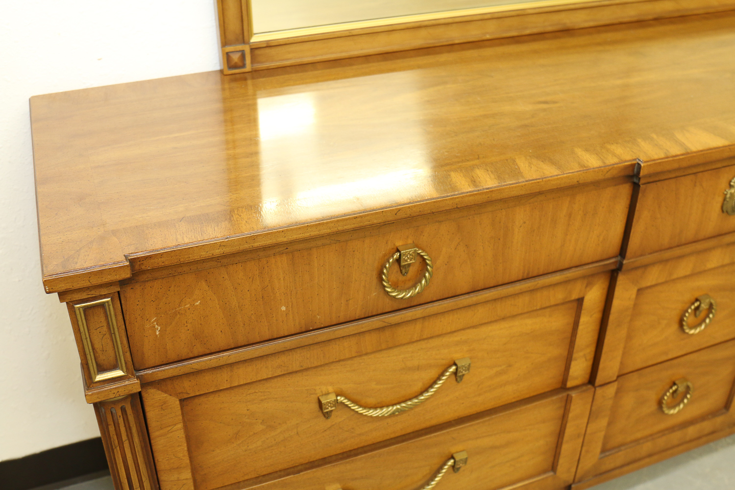 Henredon Dresser with Matching Mirror
