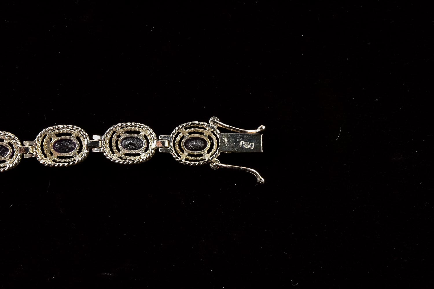 Sterling Silver and Aquamarine and Sterling Silver and Amethyst Bracelets