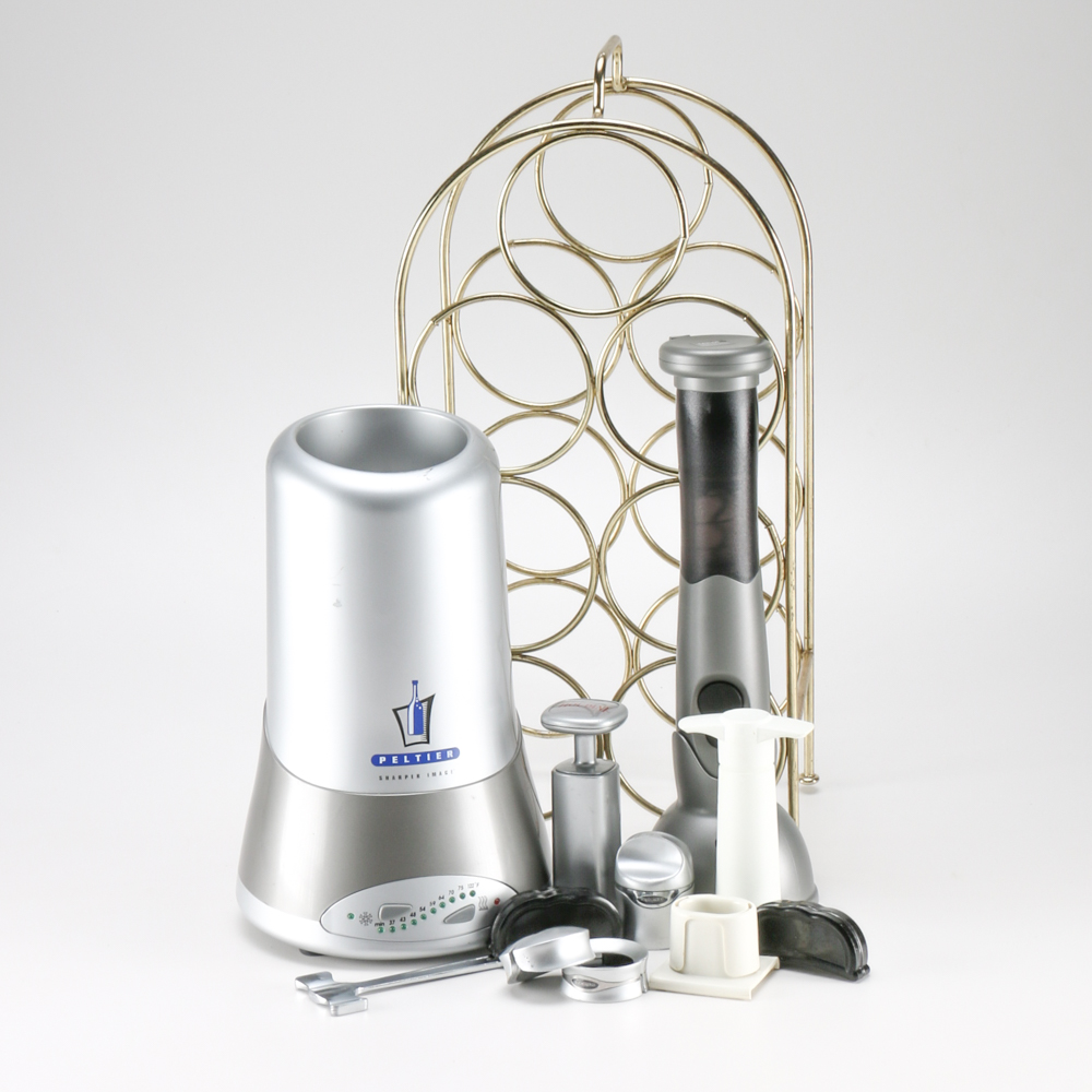 Wine Chiller, Bottle Opener and Wine Rack