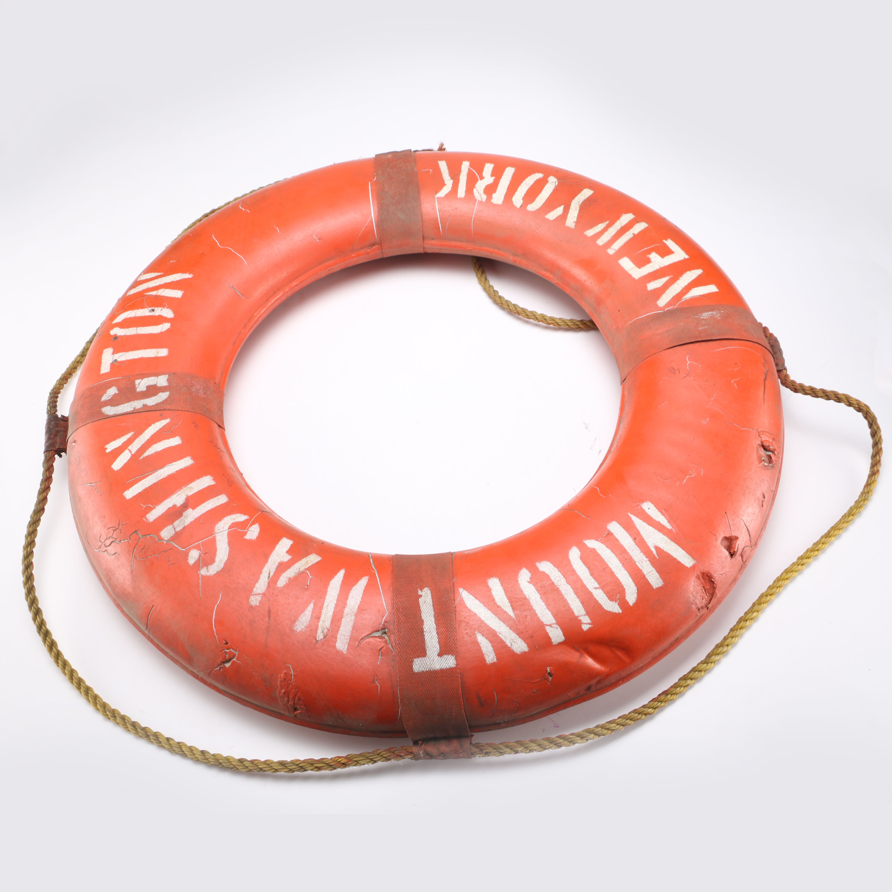 Vintage Orange Life Preserver
