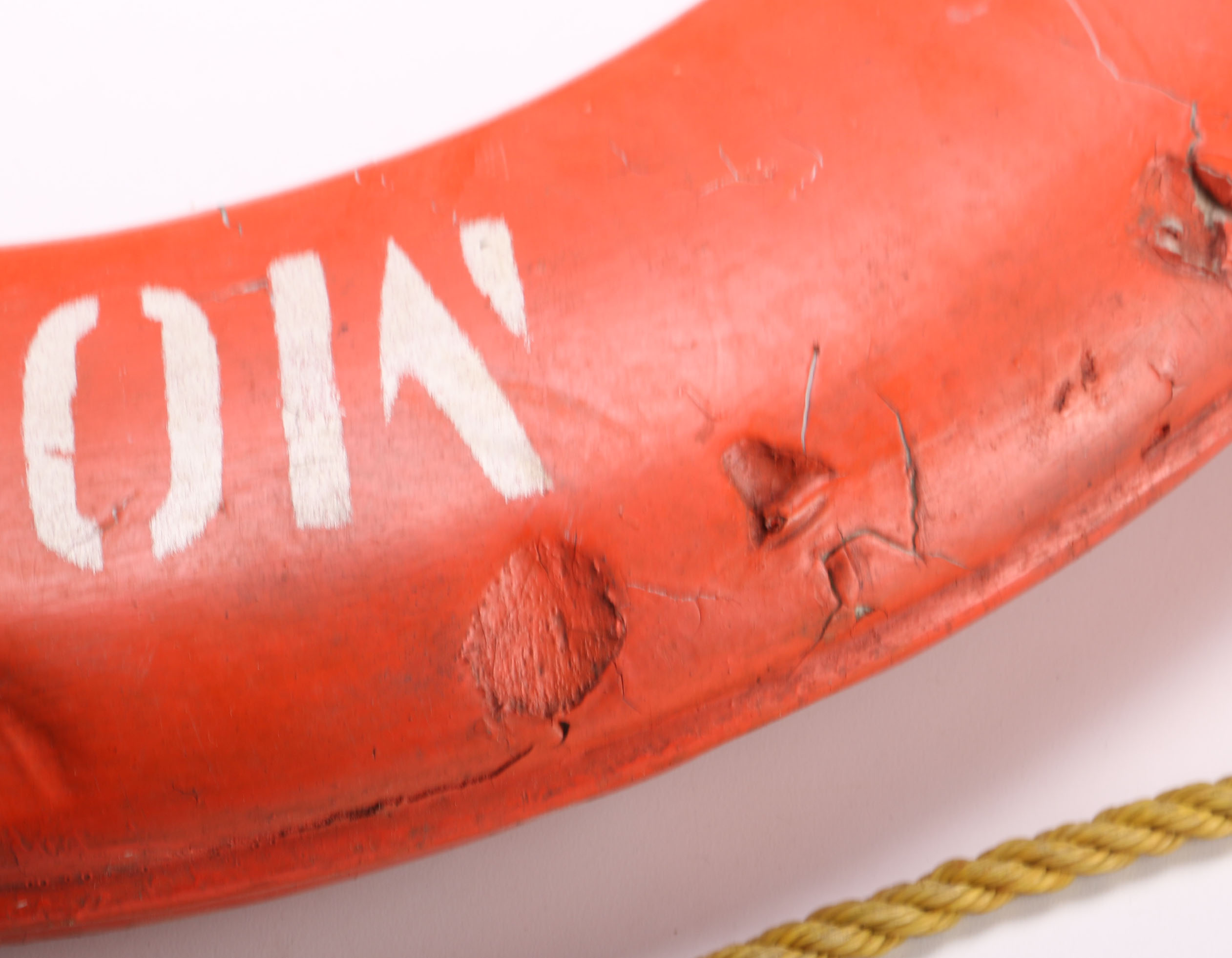 Vintage Orange Life Preserver