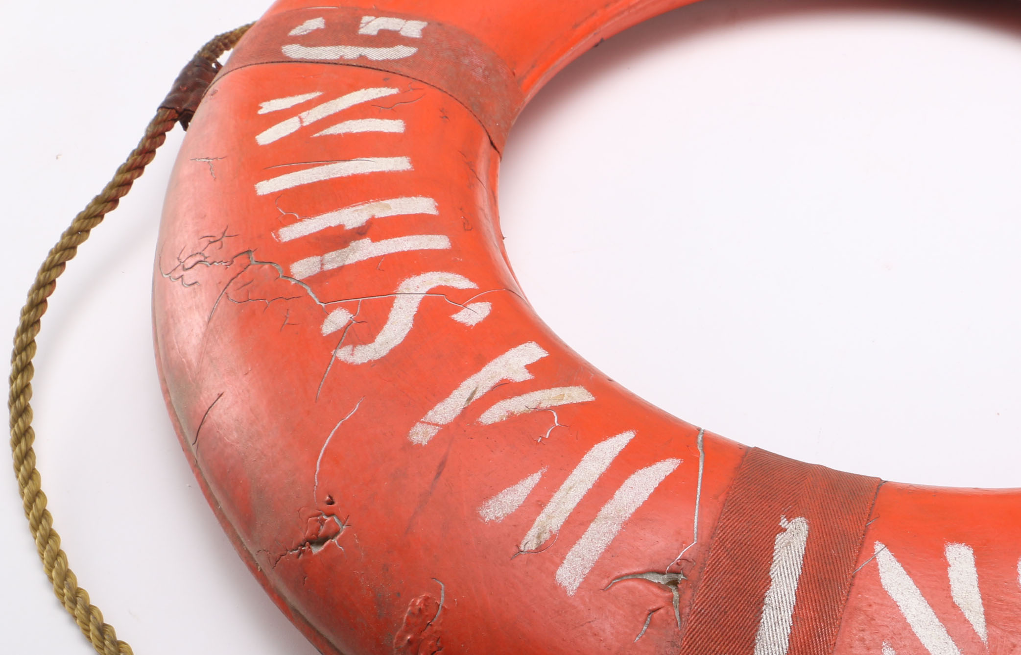 Vintage Orange Life Preserver