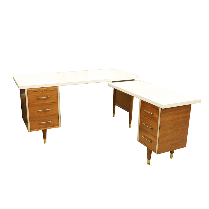 Mid-Century L-Shaped Desk