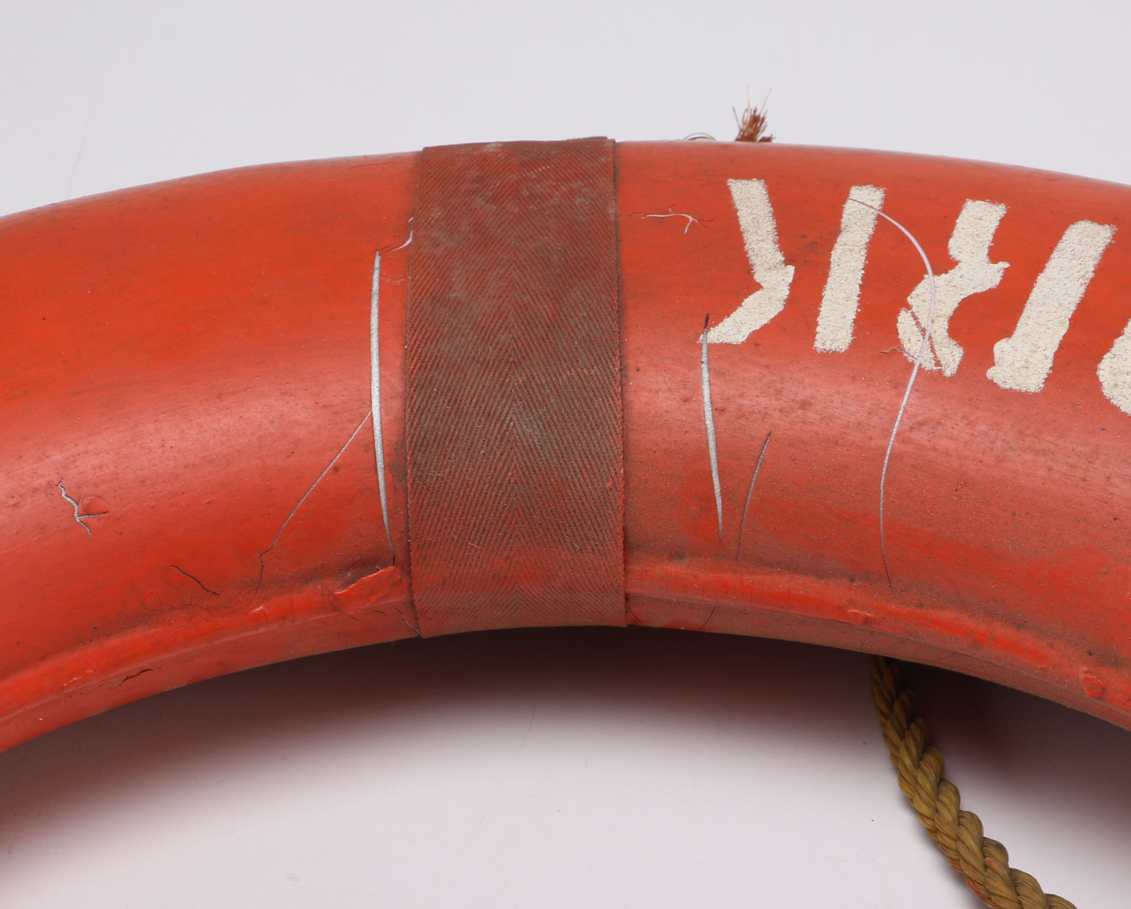 Vintage Orange Life Preserver