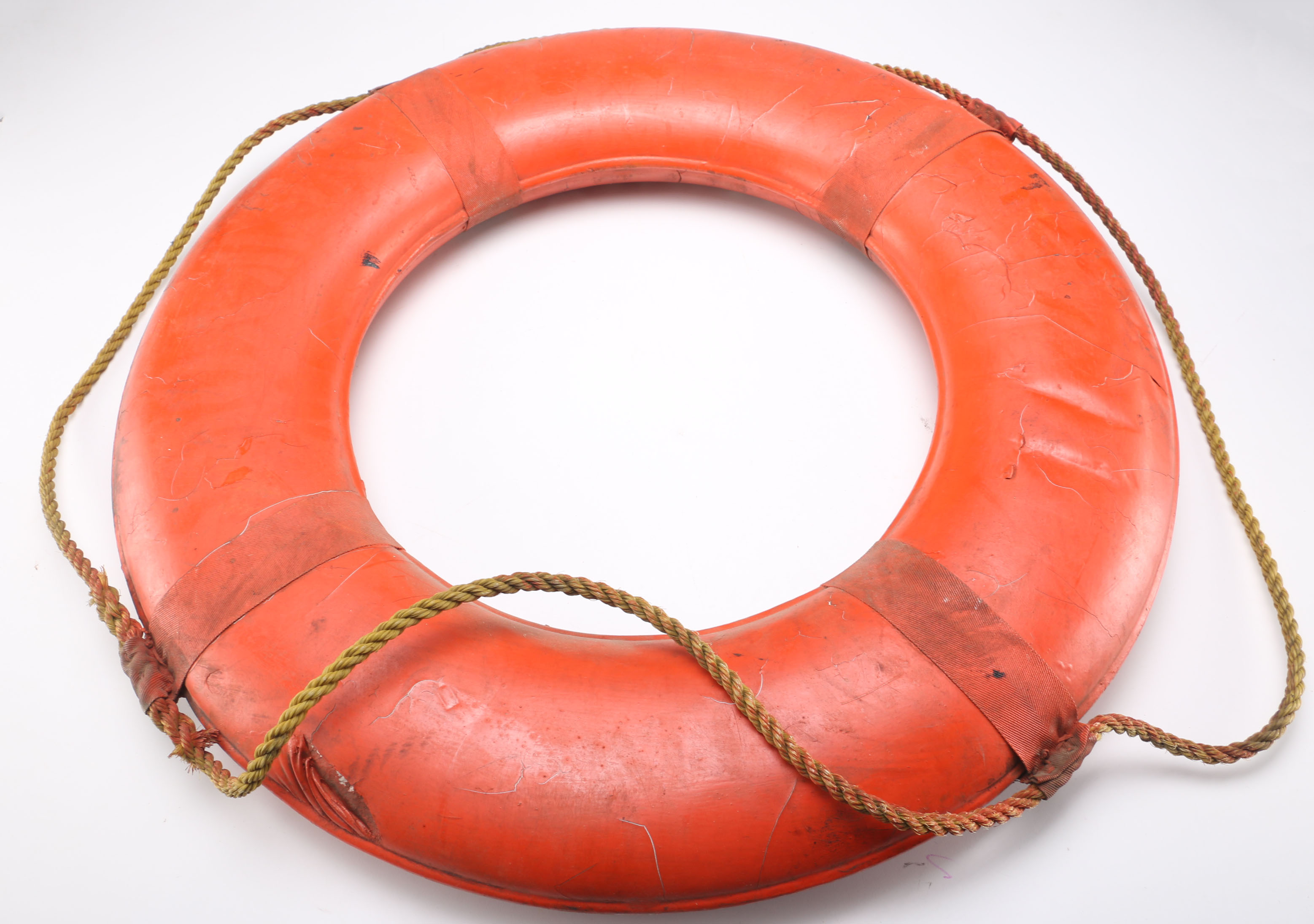 Vintage Orange Life Preserver