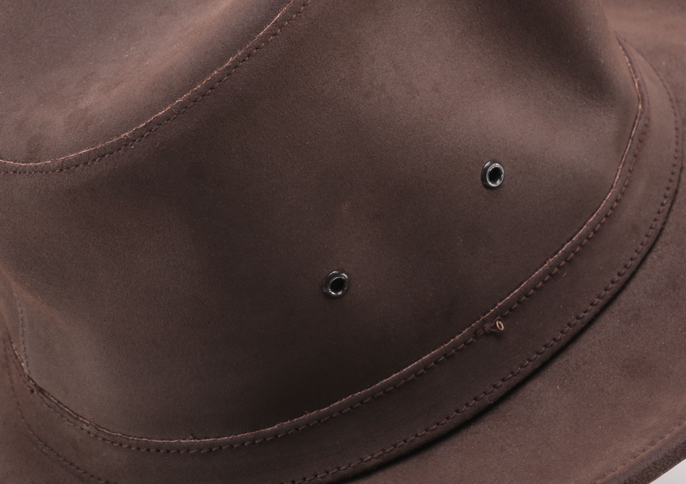 Brown Leather Hat