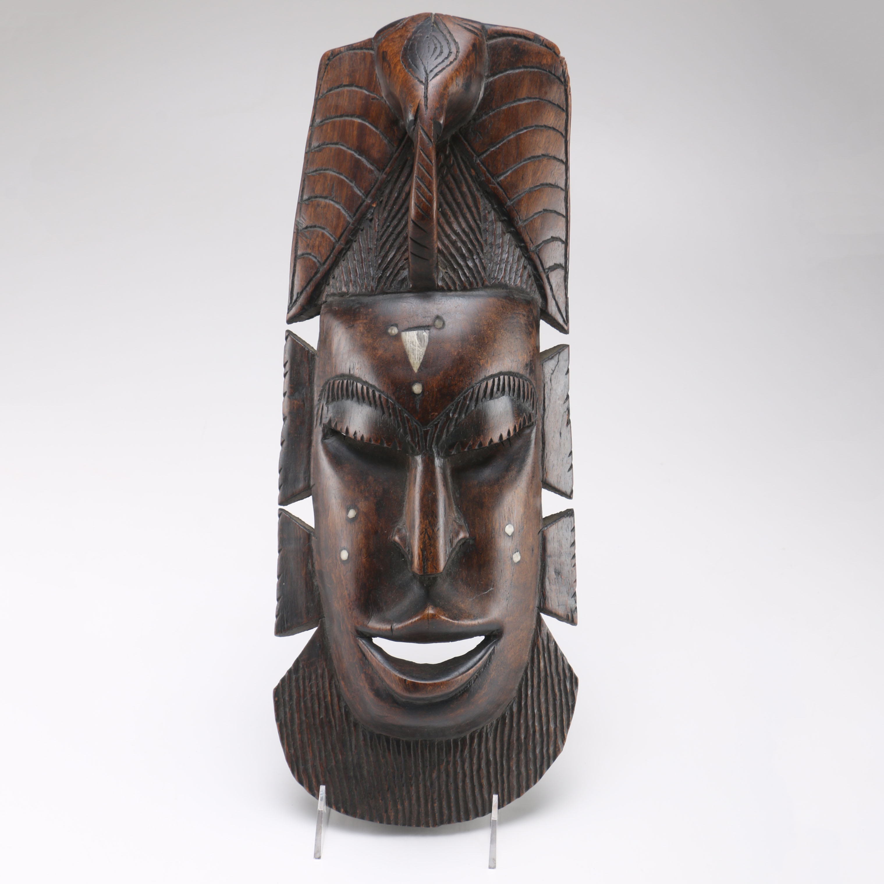 Hand-Carved African Style Mask