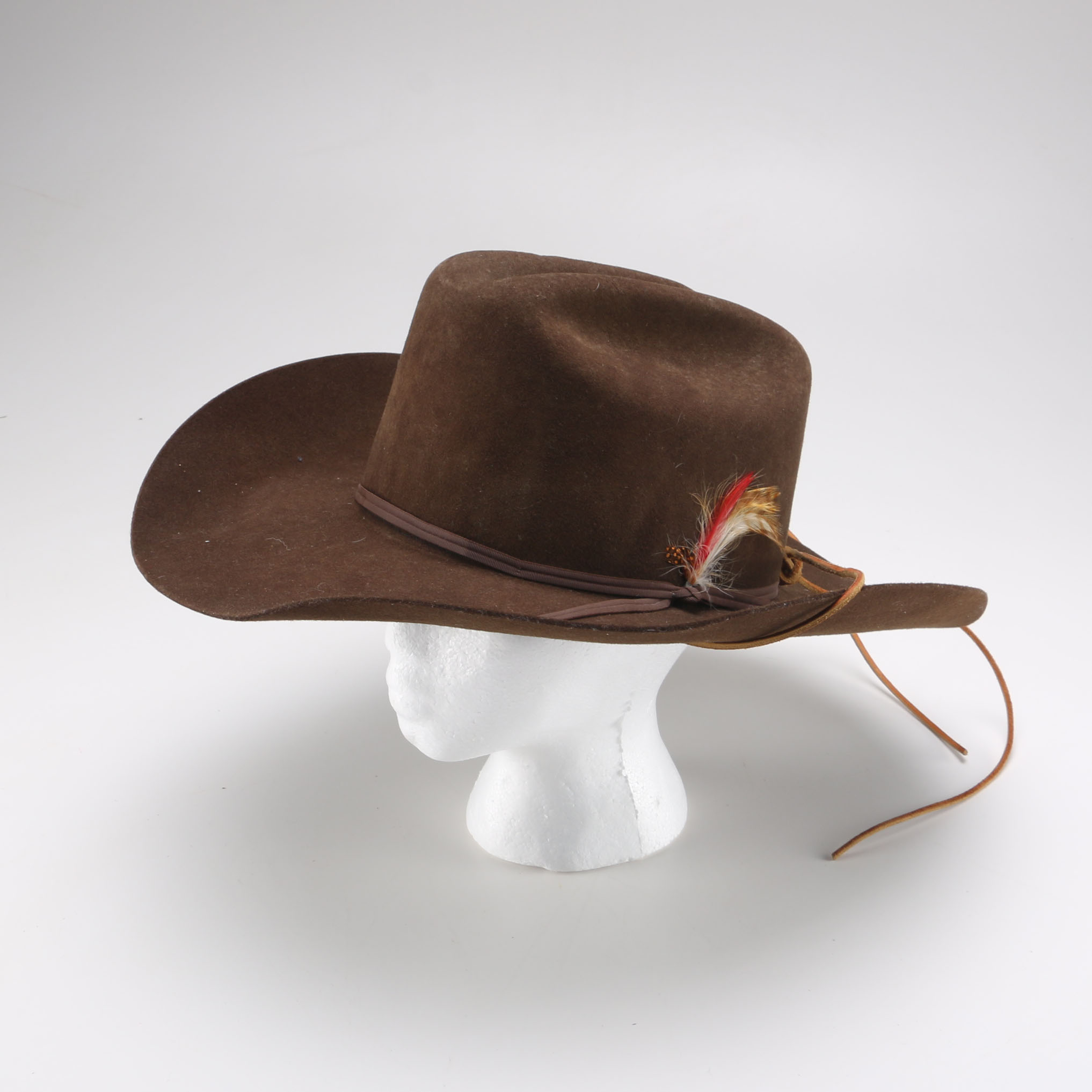 Cherokee Trading Post Brown Suede Cowboy Hat