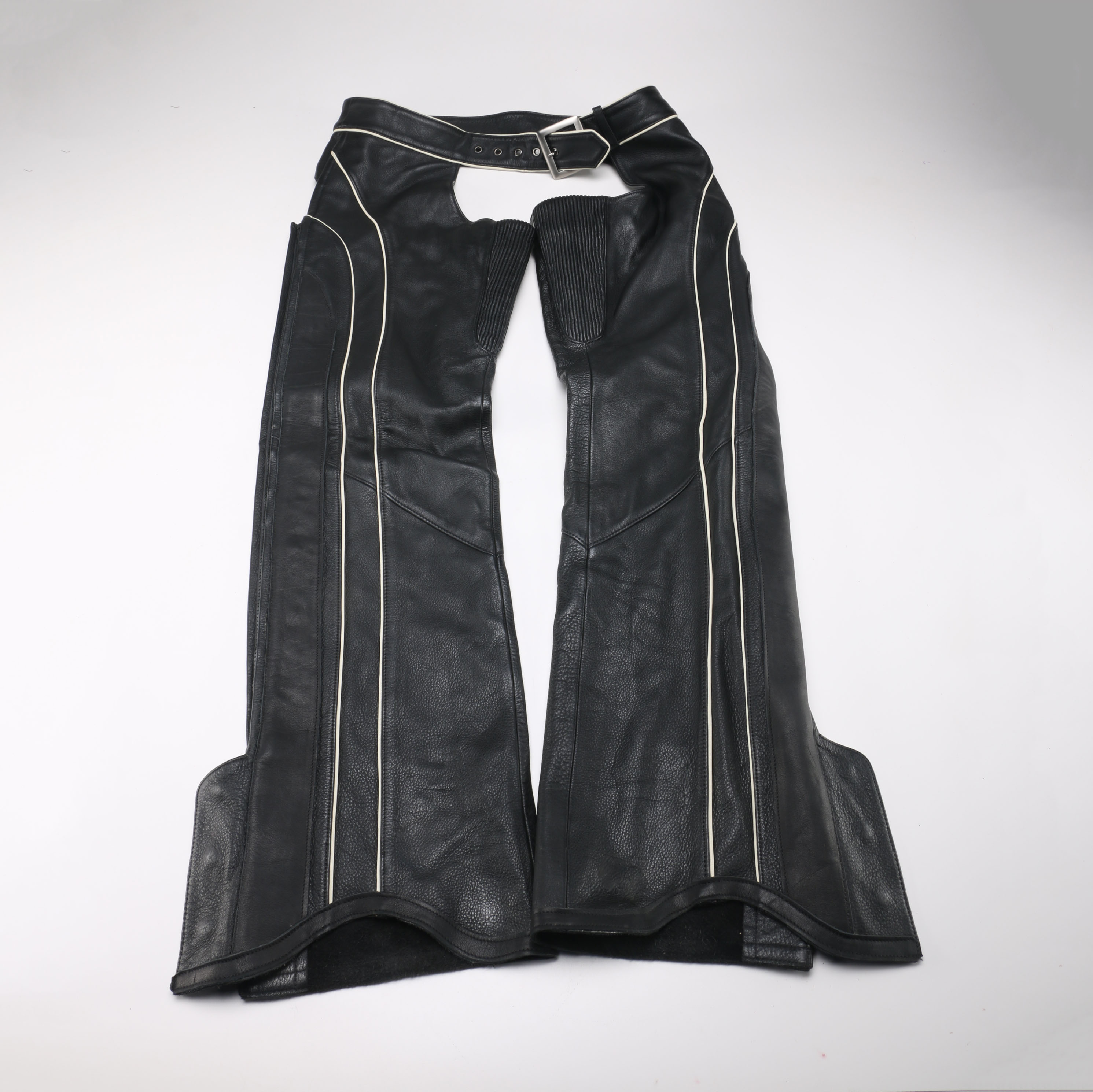 Pair of Harley-Davidson Black Leather Chaps