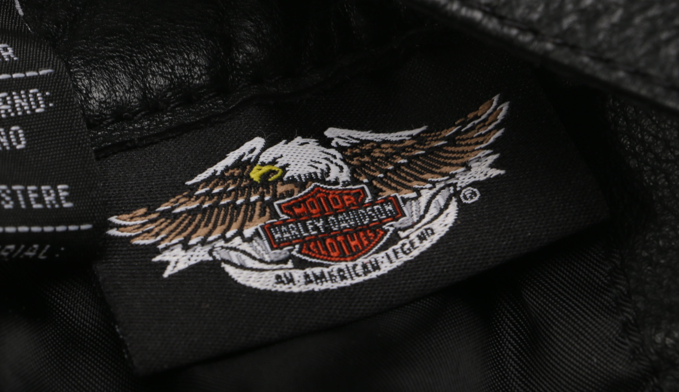 Pair of Harley-Davidson Black Leather Chaps