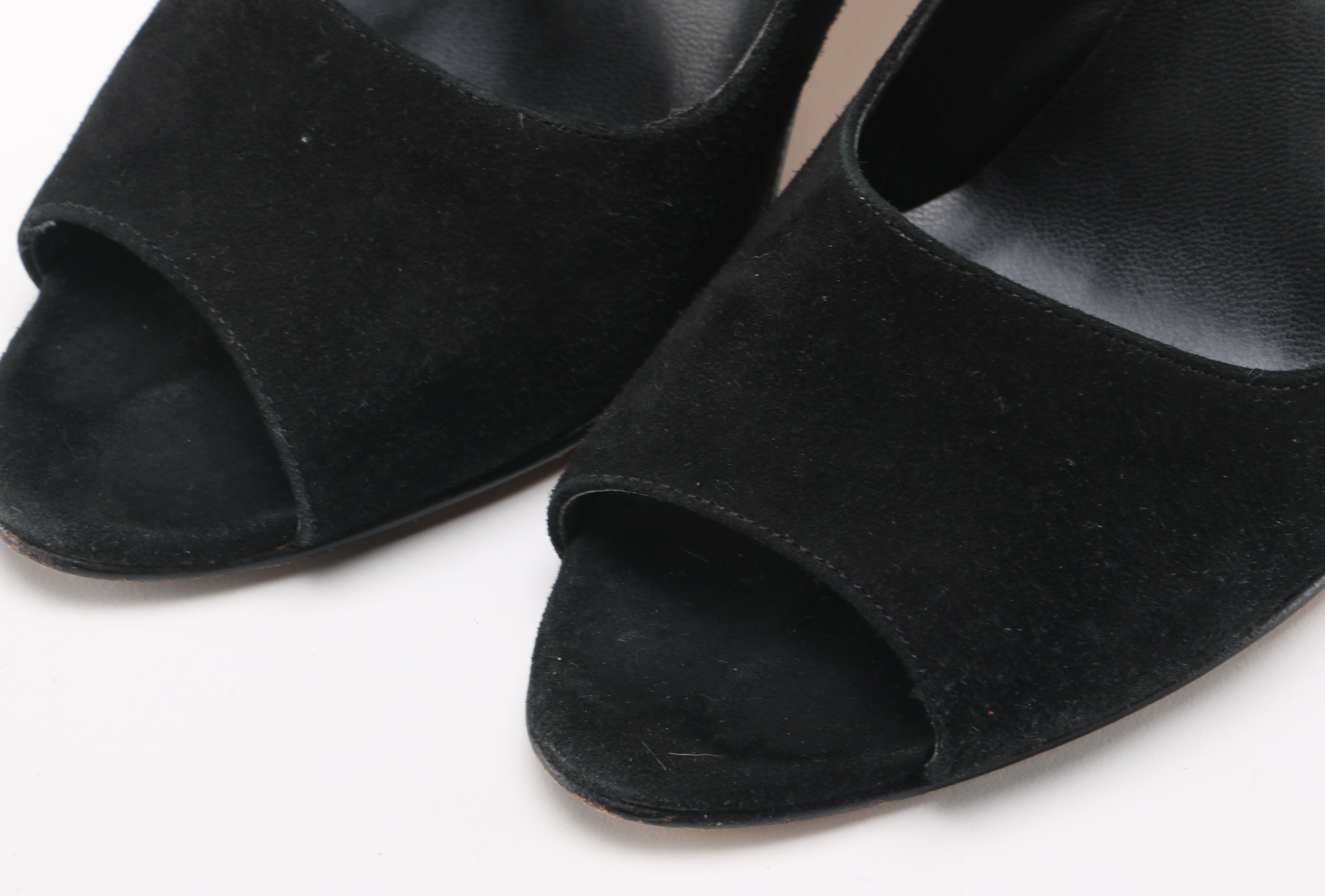 Pair of Larry Stuart Peep Toe Heels