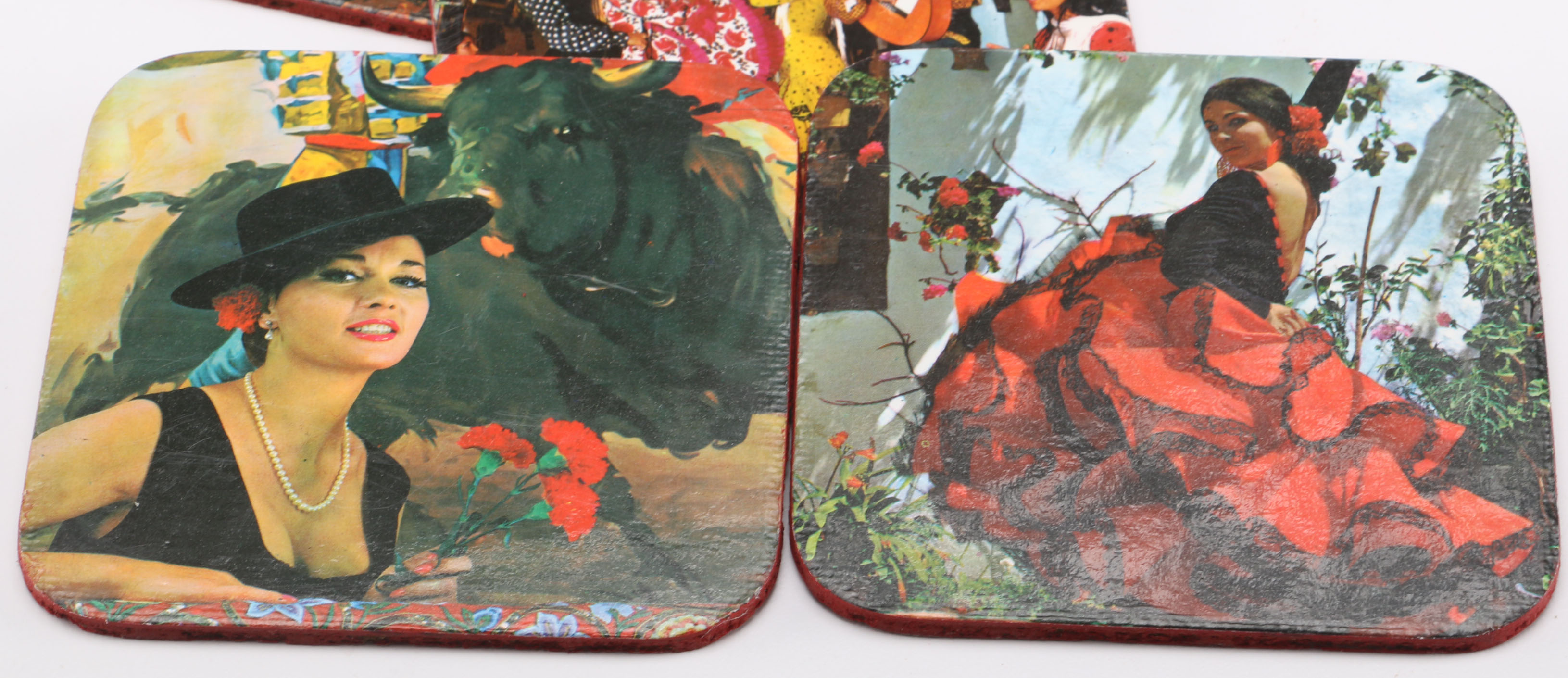 Spanish Coasters and Wooden Matchbox