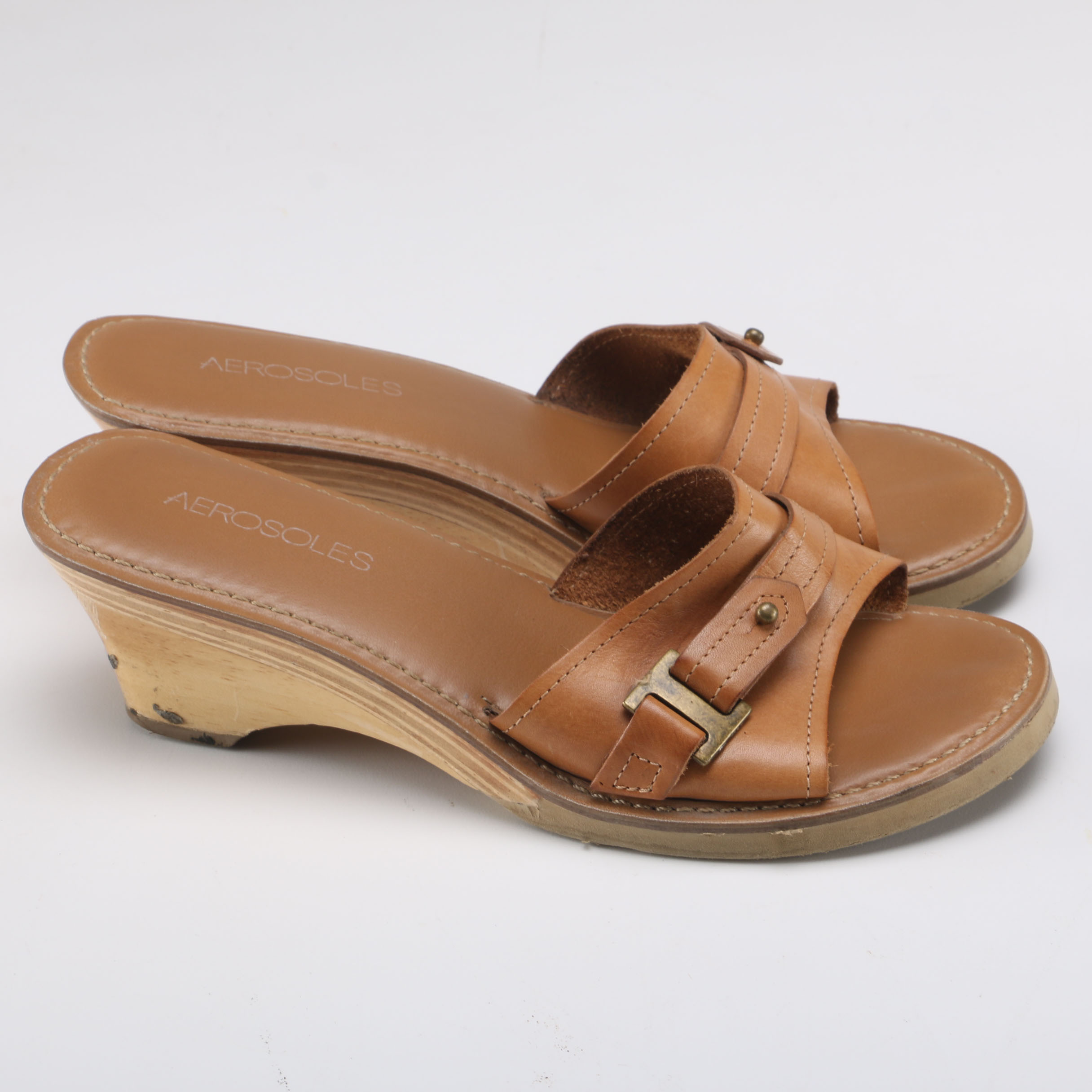 Three Pairs of Aerosoles Mules