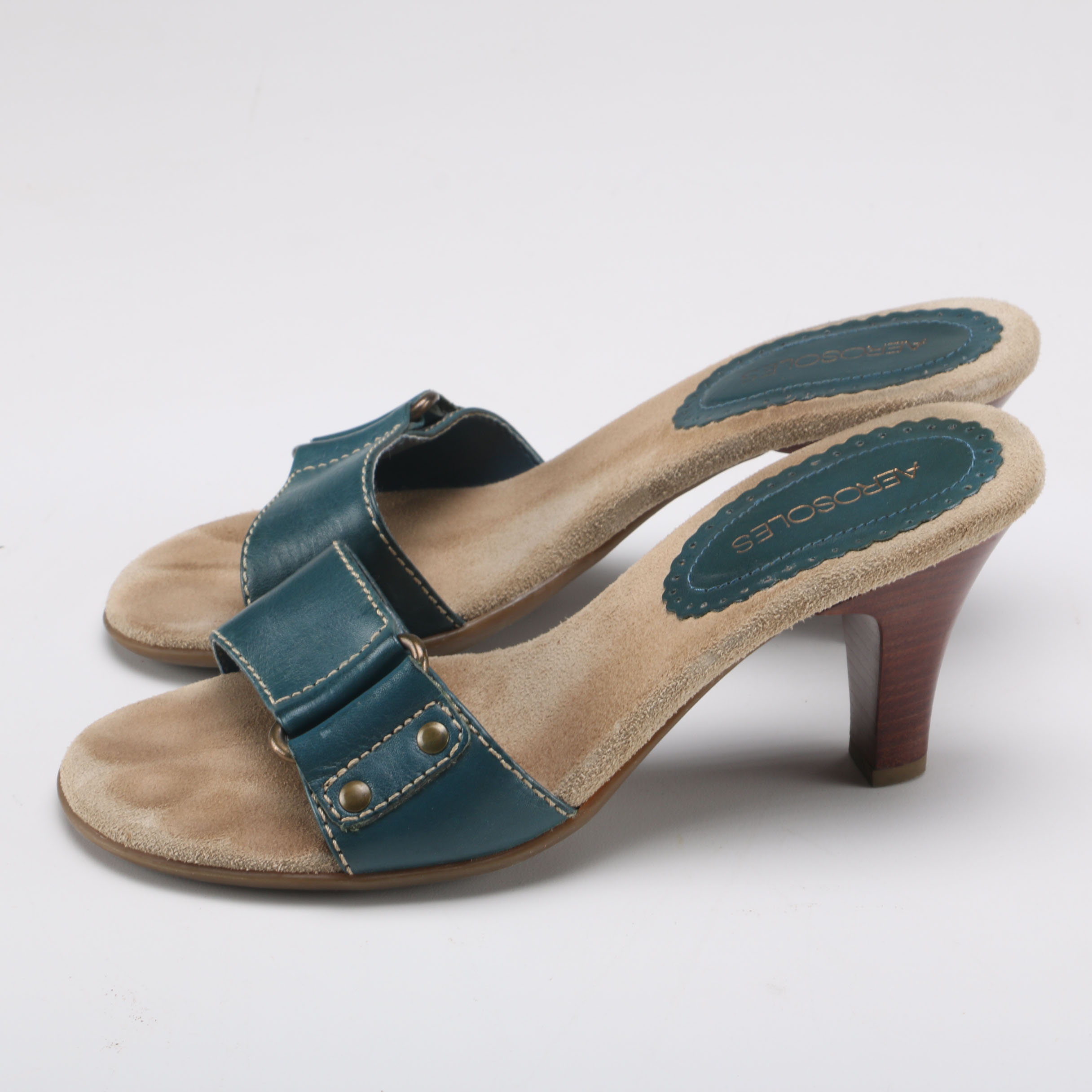 Three Pairs of Aerosoles Mules