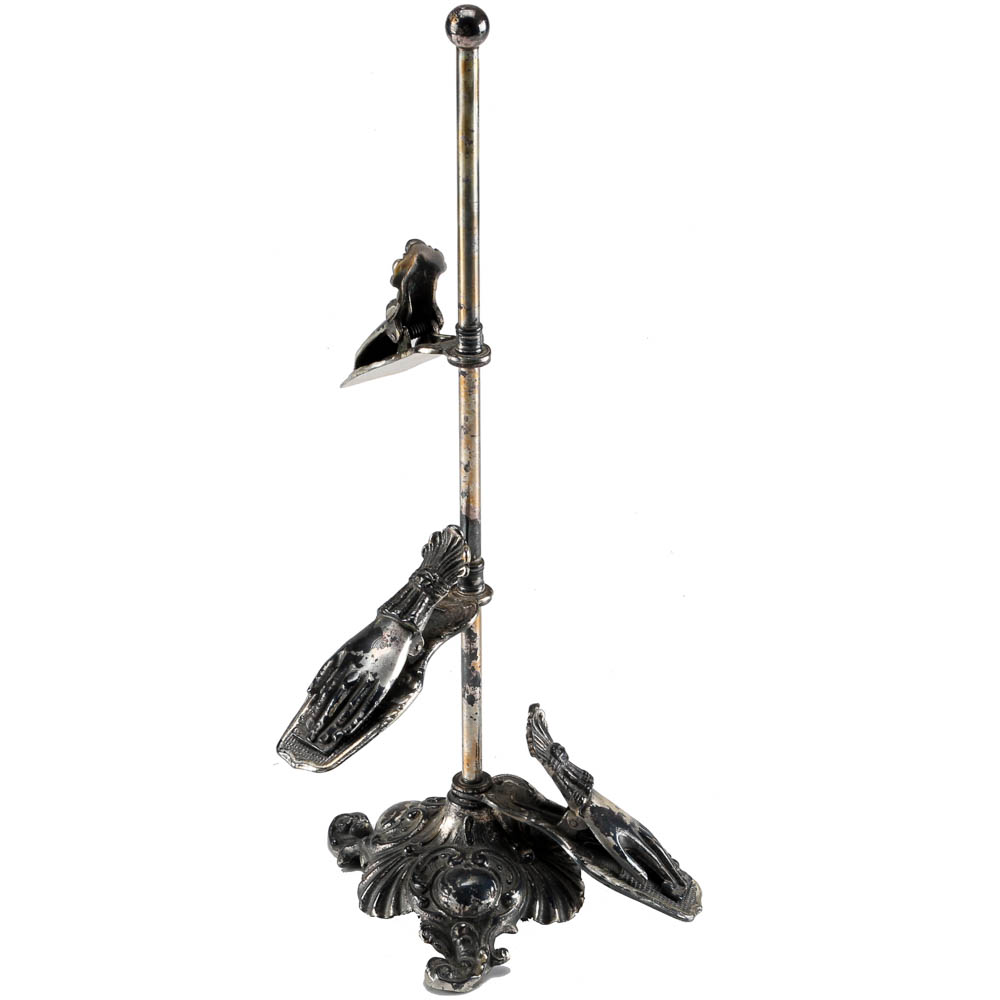 Metal Towel Holder with Hand Clamps