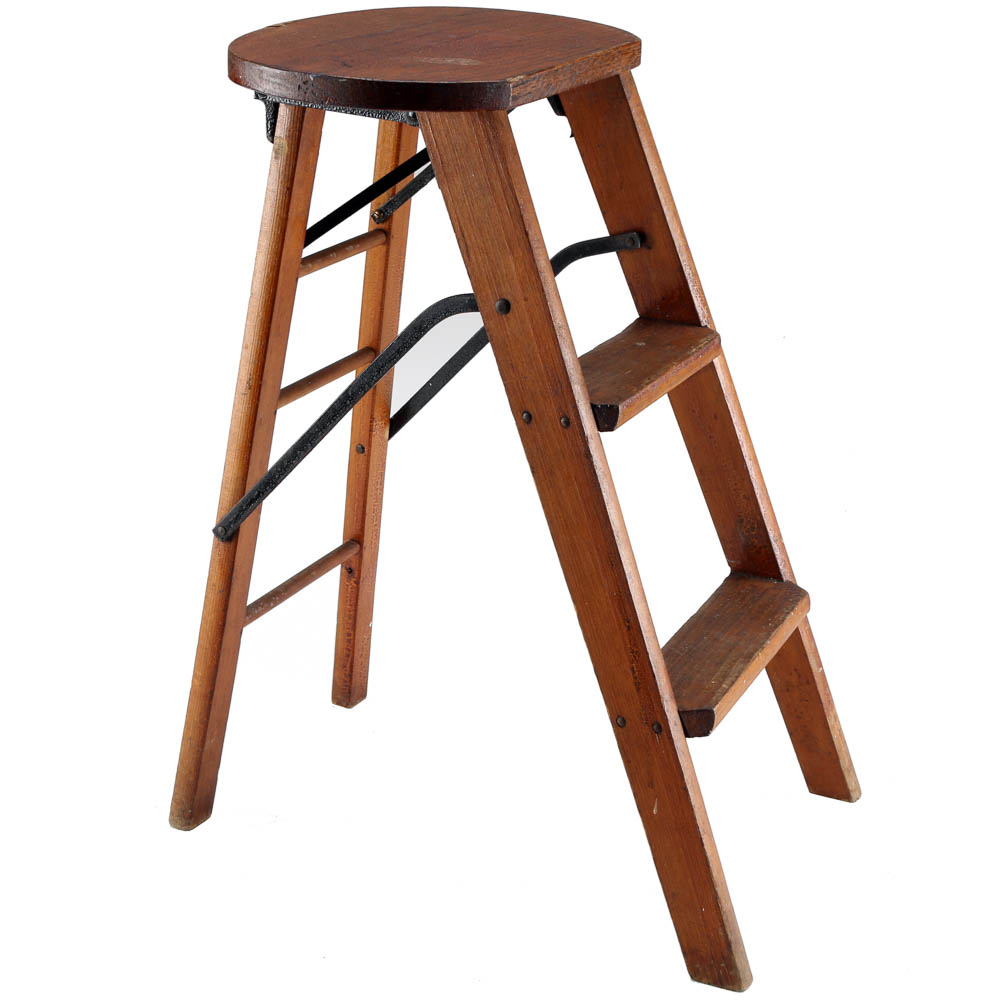 Wooden Folding Stool