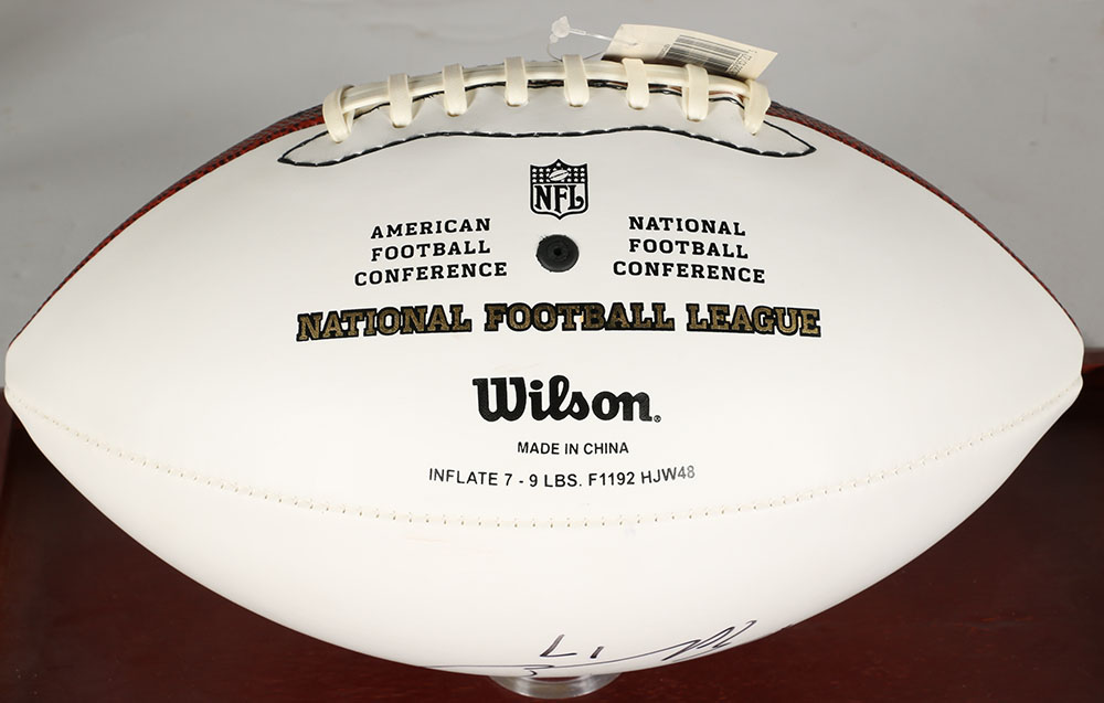 Small Set of Signed Braylon Edwards Memorabilia