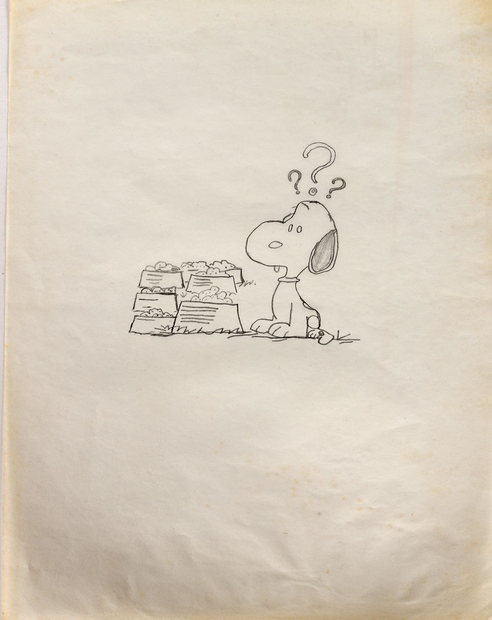 Charles Schulz Drawings and Animation Cels