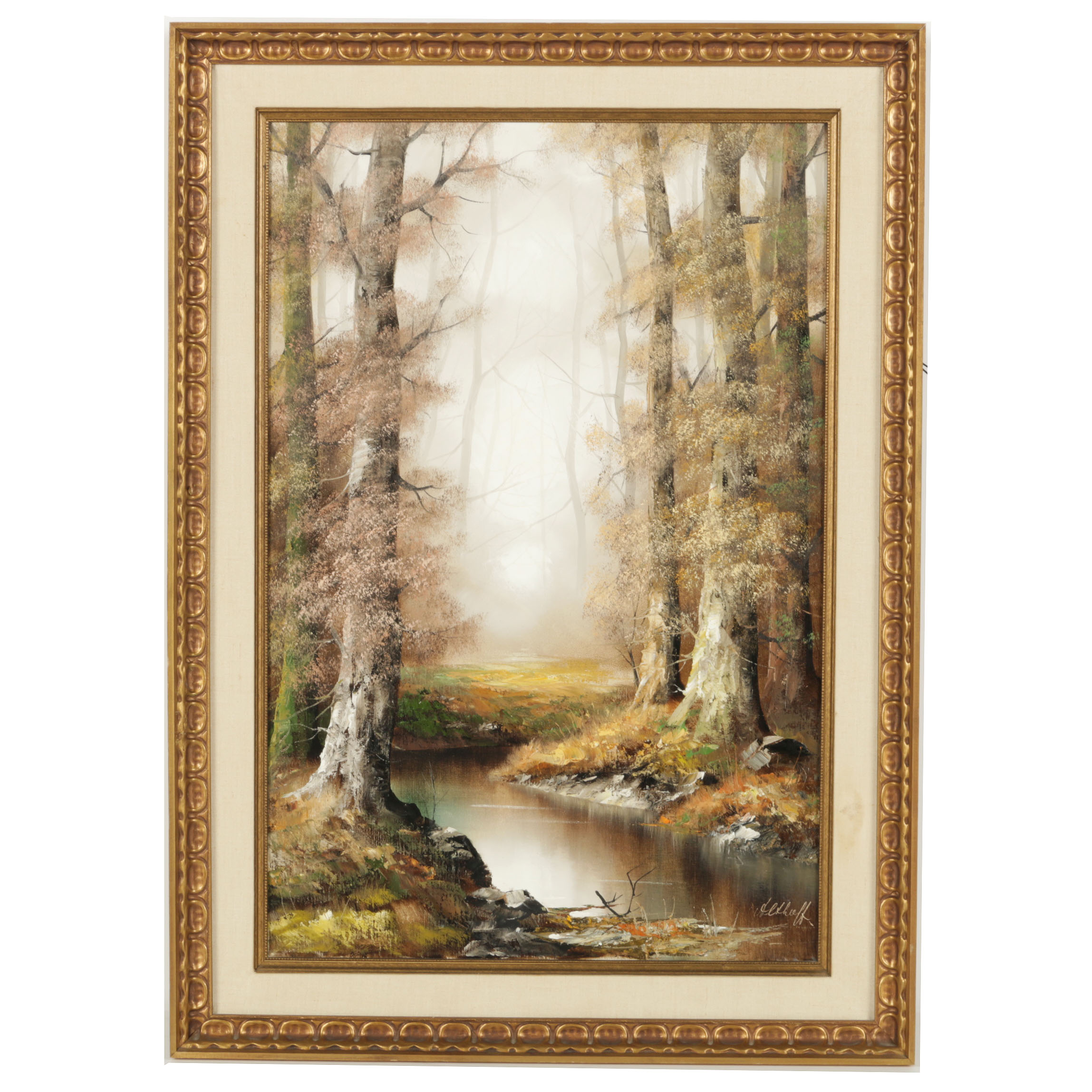 Eberhard Althoff Oil on Canvas "Vienna"