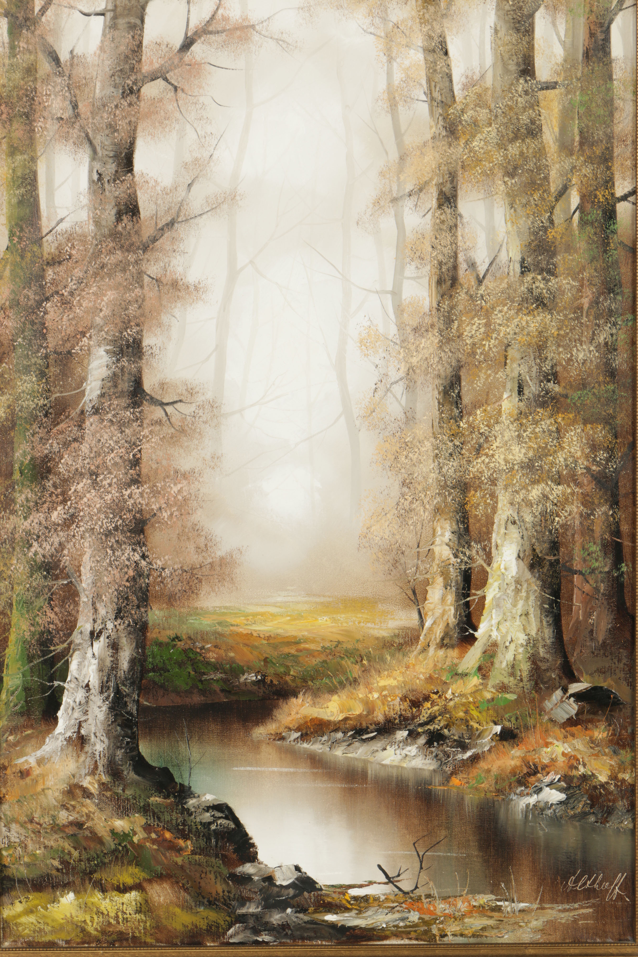 Eberhard Althoff Oil on Canvas "Vienna"