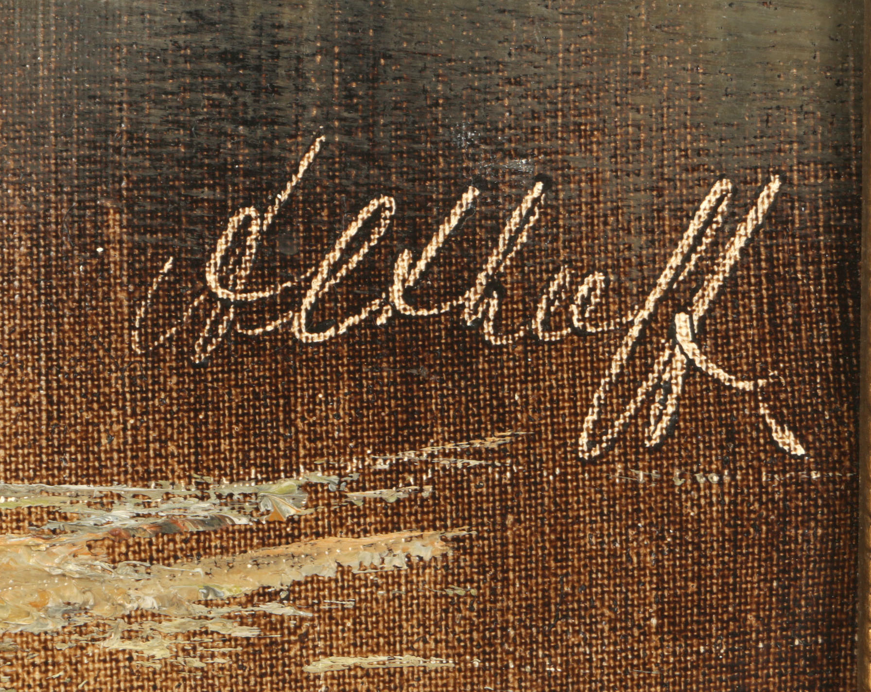 Eberhard Althoff Oil on Canvas "Vienna"