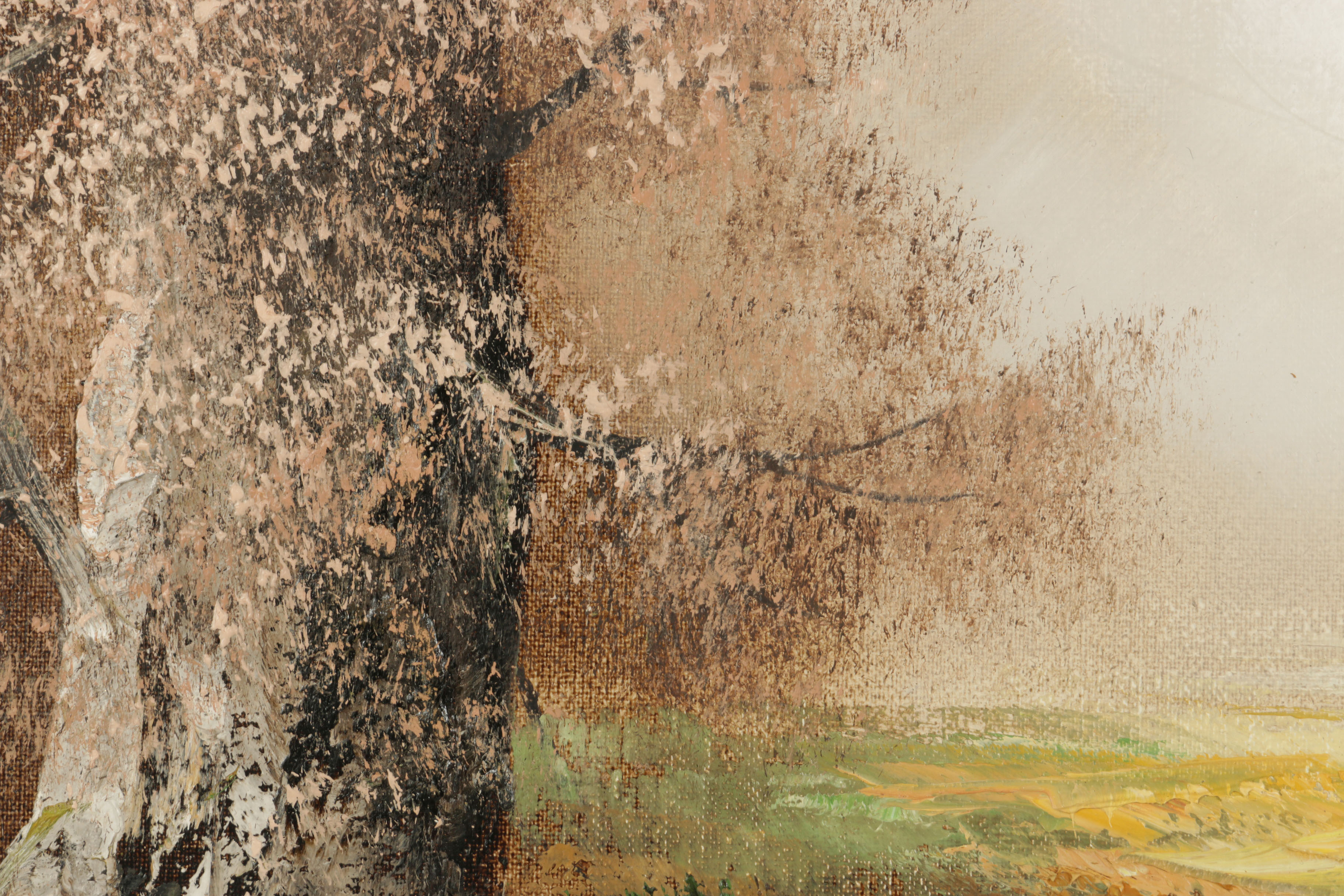 Eberhard Althoff Oil on Canvas "Vienna"