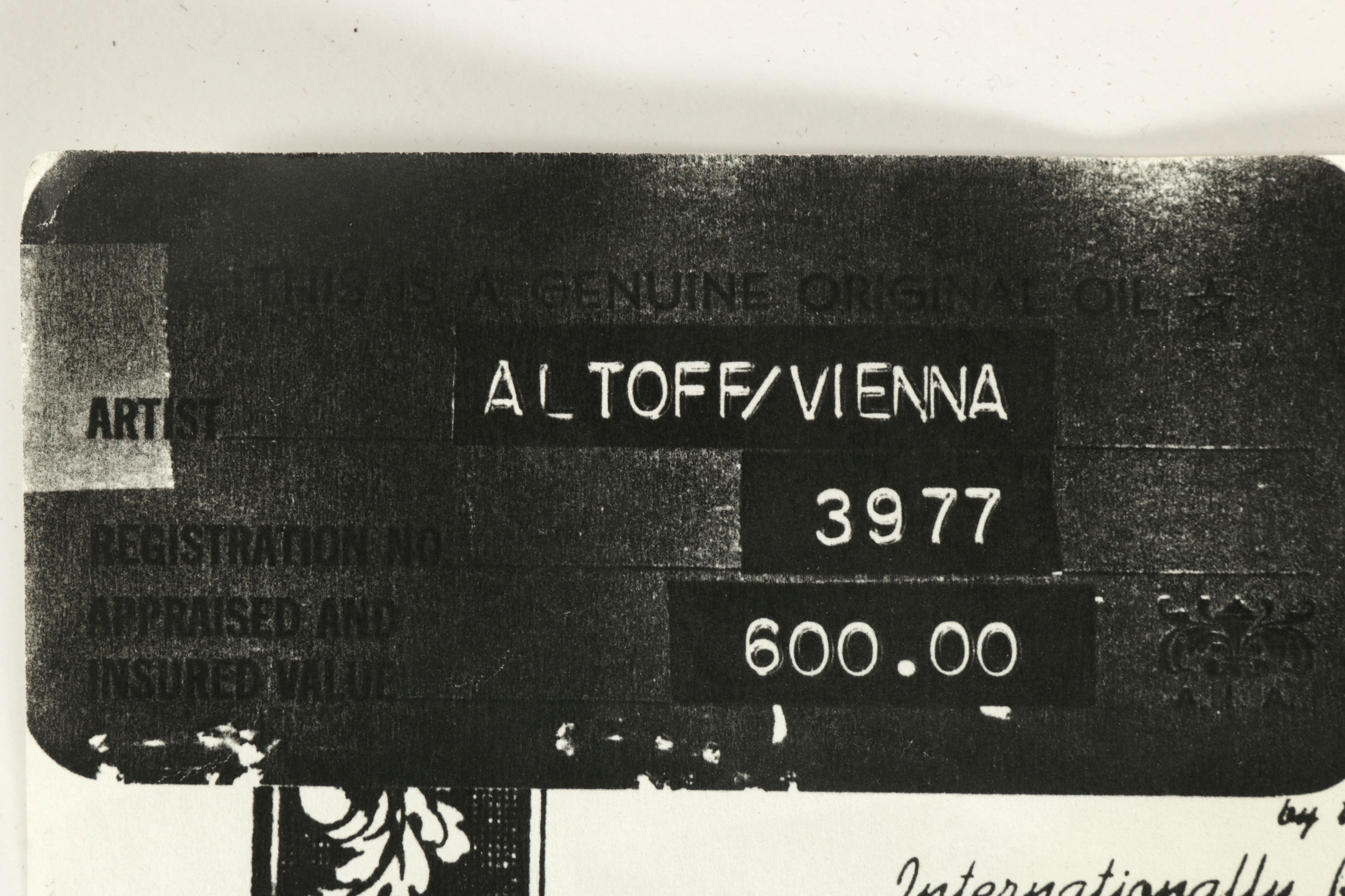 Eberhard Althoff Oil on Canvas "Vienna"