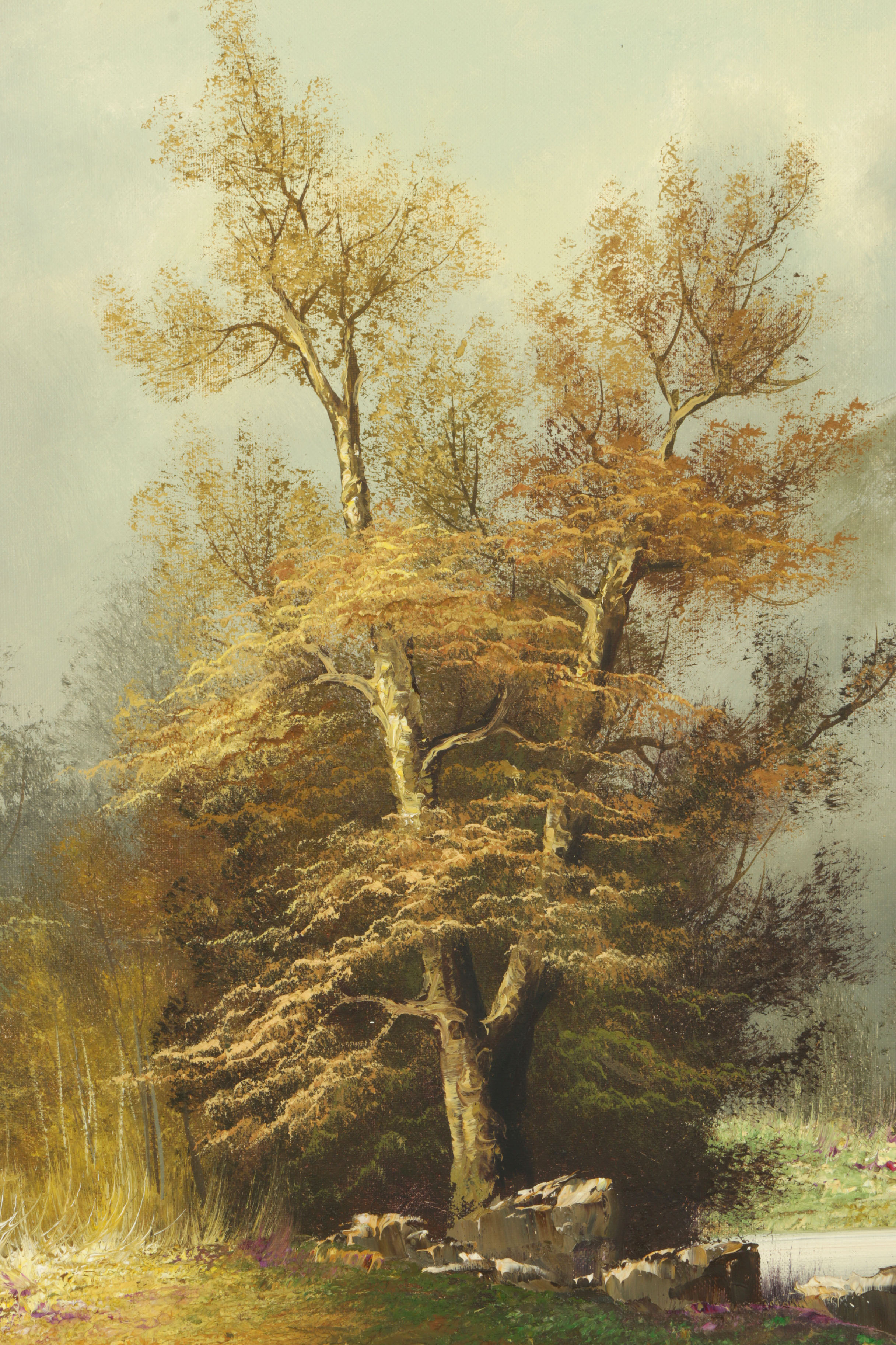 Wilmer Oil on Canvas of a Mountain Scene