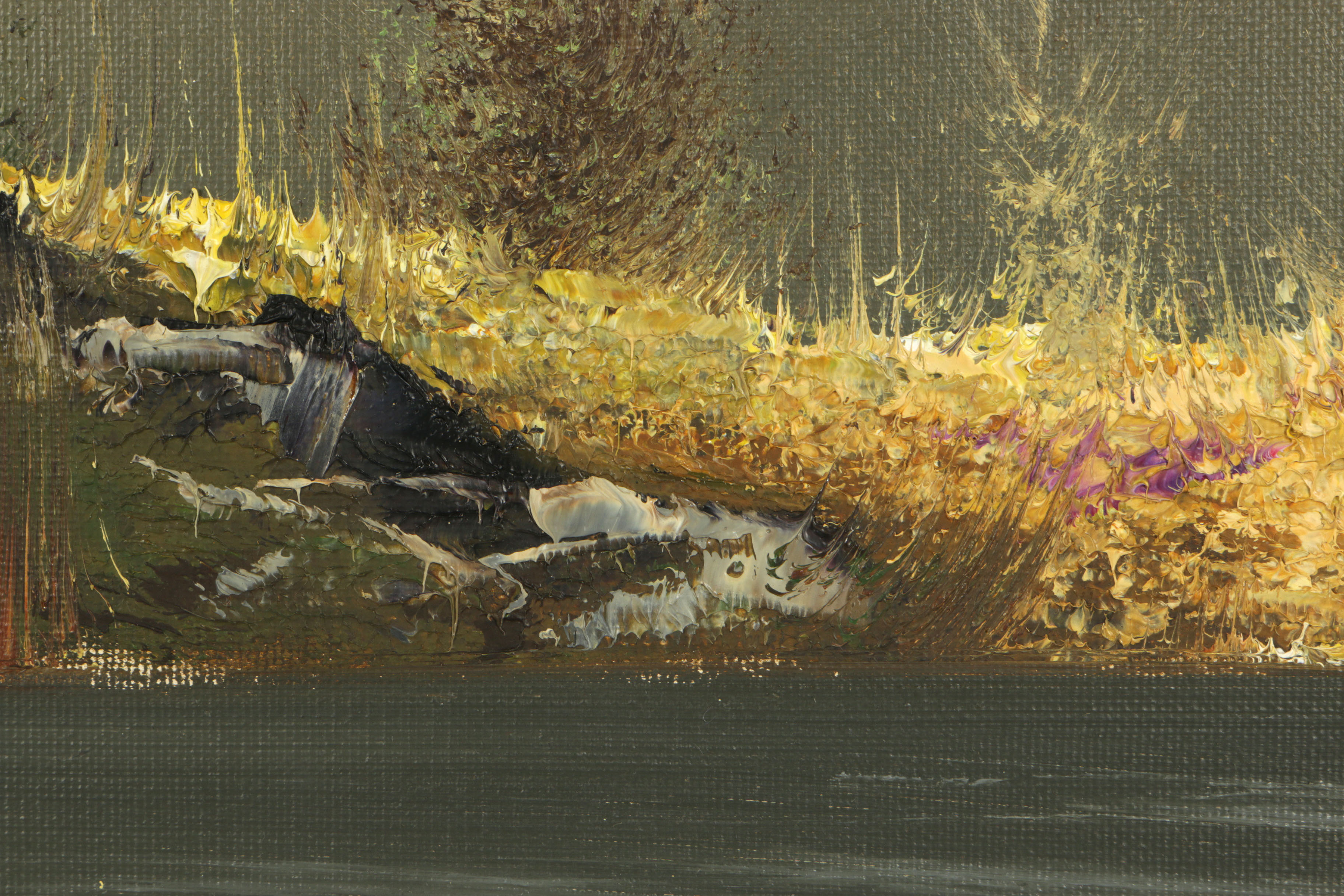 Wilmer Oil on Canvas of a Mountain Scene