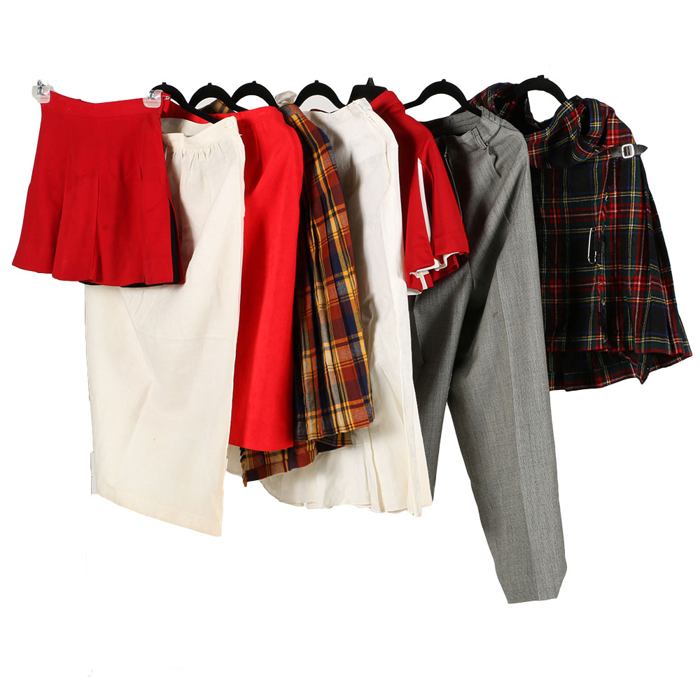 Assortment of Skirts and a Pair of Pants