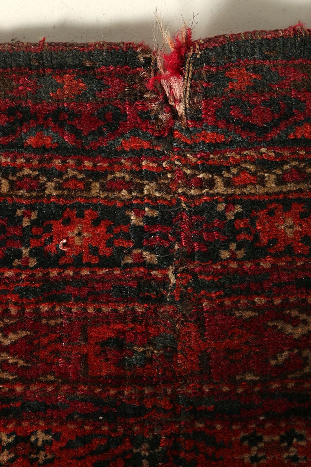 Vintage Handwoven Turkmen Bokhara Bag Face