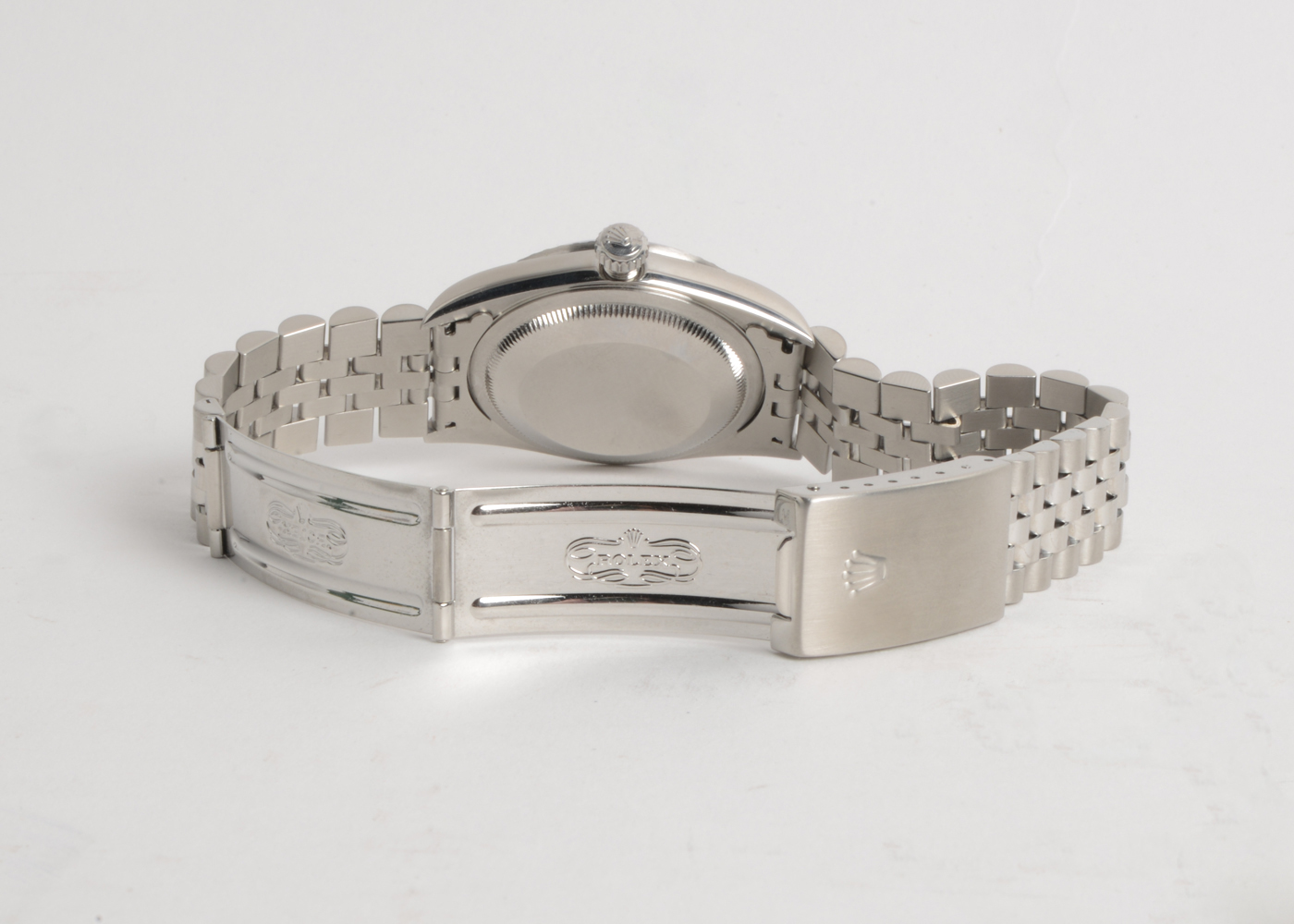 Rolex Datejust Steel 16220 36mm Silver Tapestry Automatic Watch