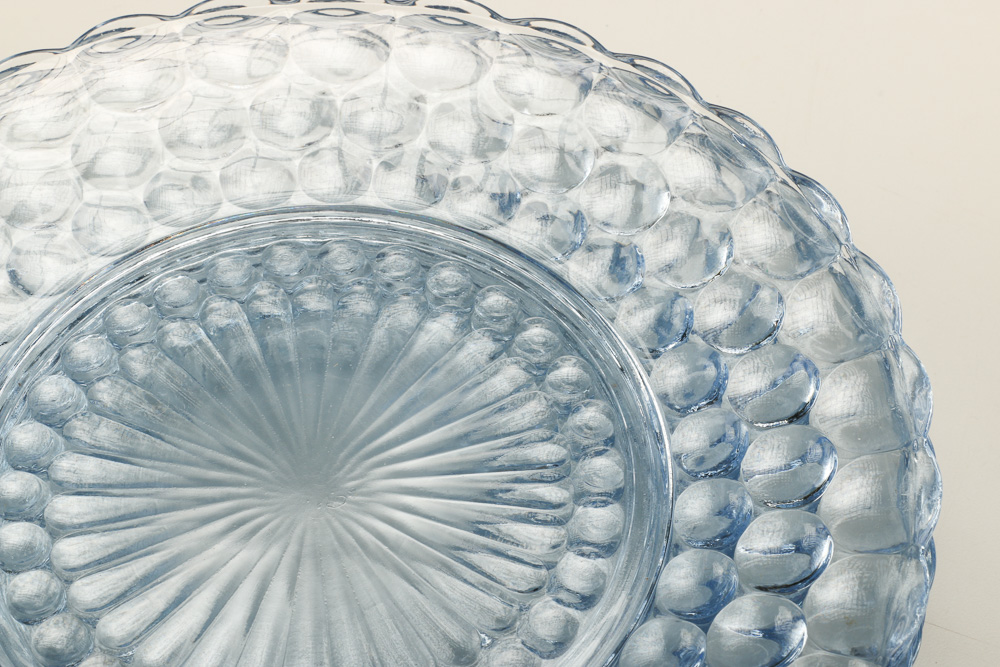 Blue Glass Serving Set