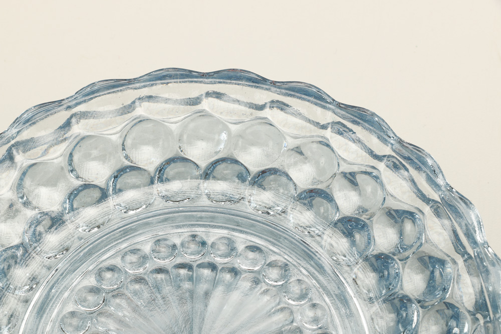 Blue Glass Serving Set