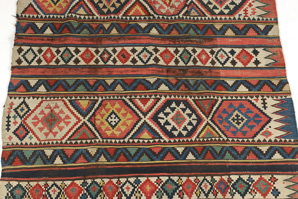 Vintage Handwoven Turkish Kilim Carpet Runner