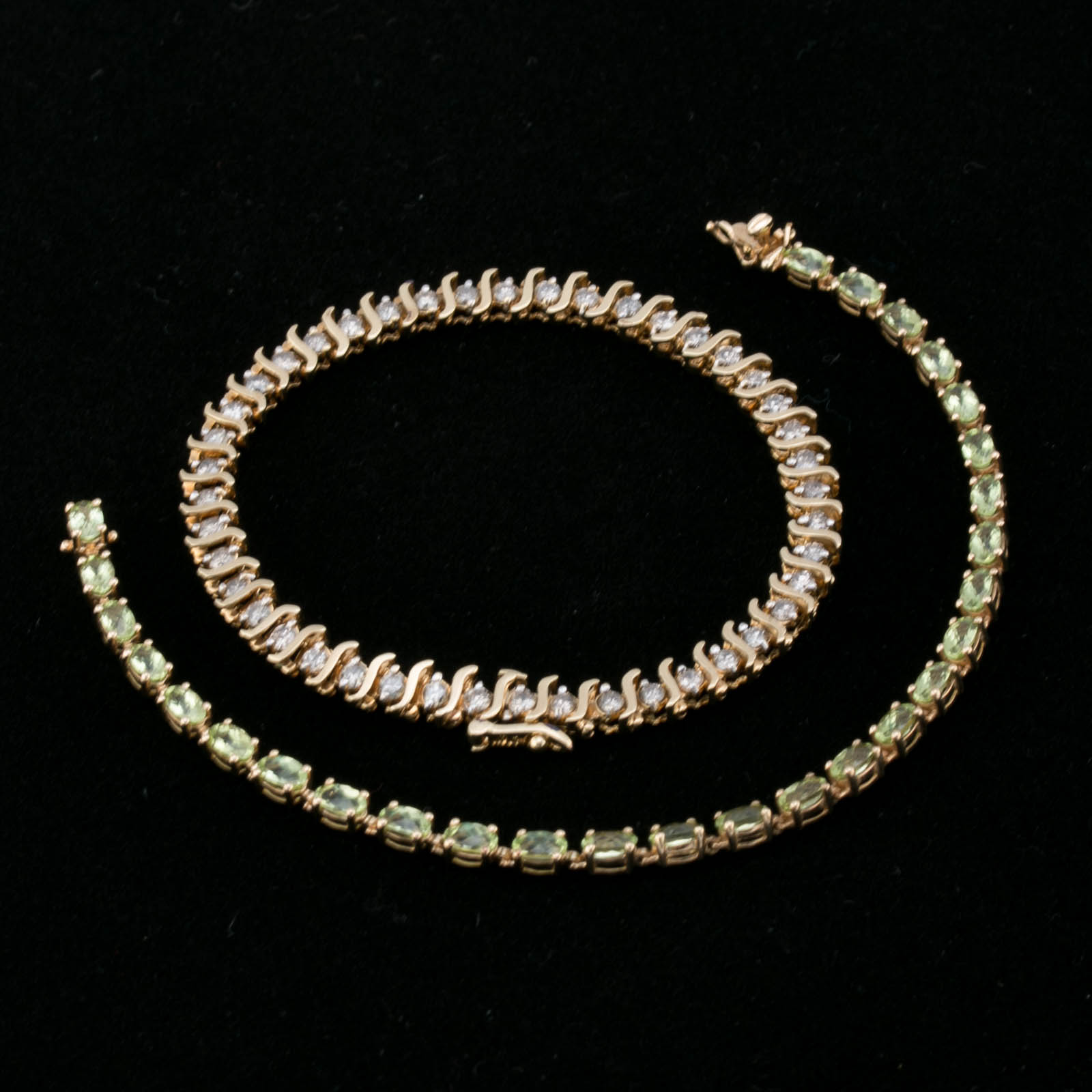 Two 10K Tennis Bracelets