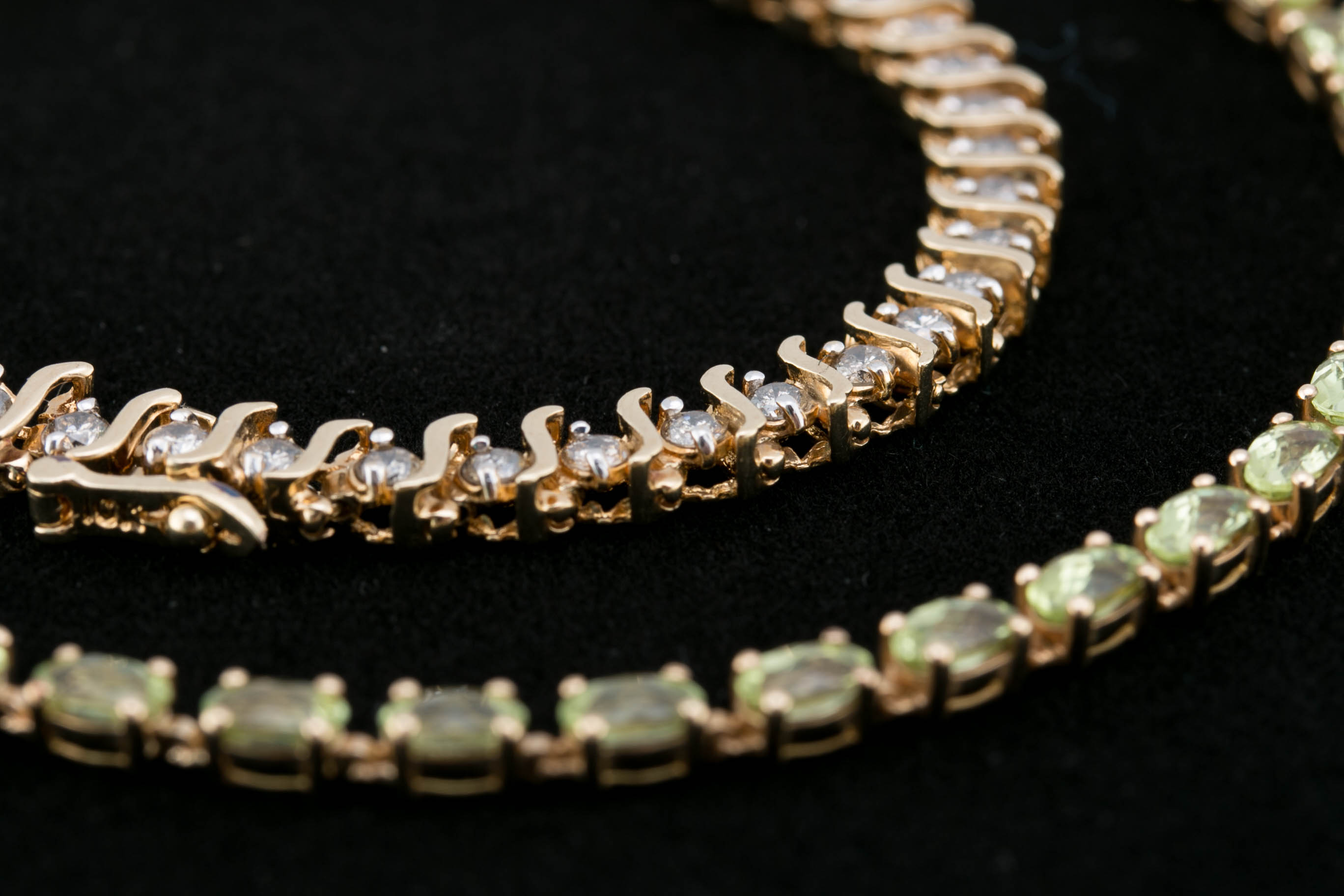 Two 10K Tennis Bracelets