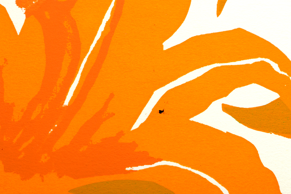 Thelma Fowler Limited Edition Serigraphs "Orange Daylilly" and "Daylilly"