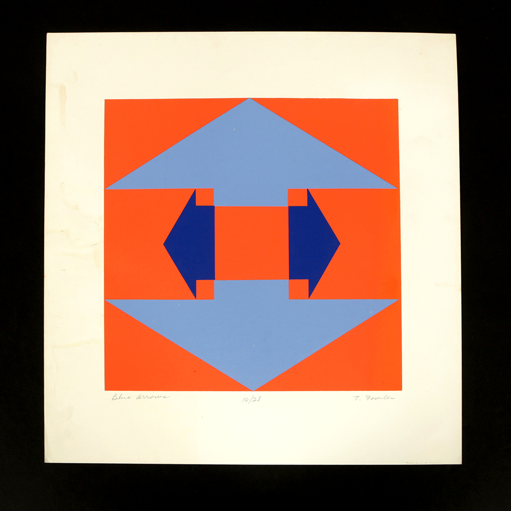 Thelma Fowler Limited Edition Serigraph "Blue Arrows"