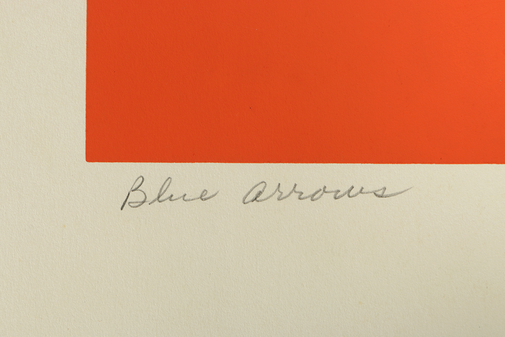 Thelma Fowler Limited Edition Serigraph "Blue Arrows"