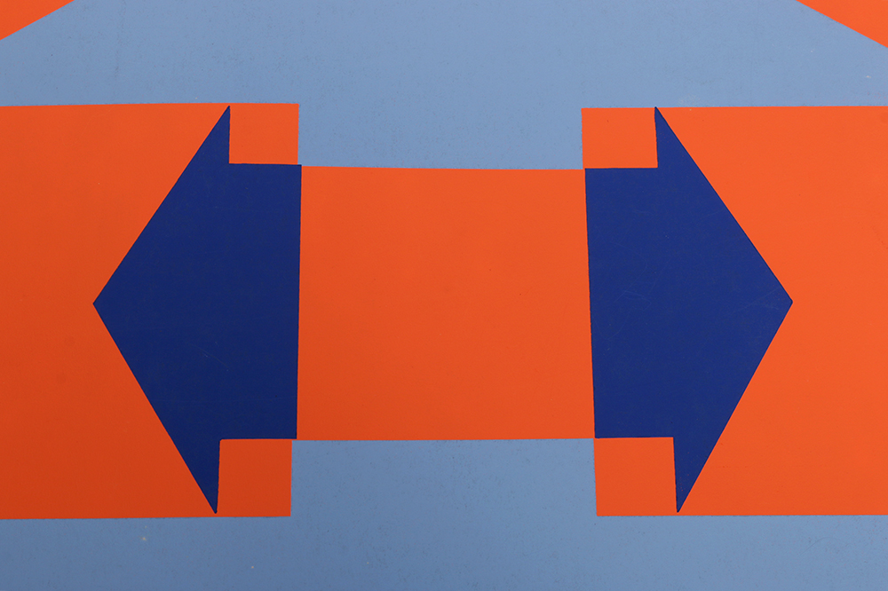 Thelma Fowler Limited Edition Serigraph "Blue Arrows"