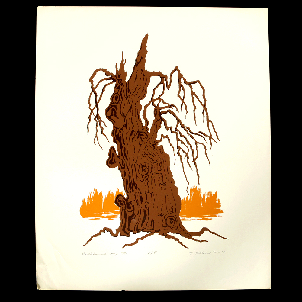 1975 Thelma Fowler Artist Proof Serigraph "Earthbound"